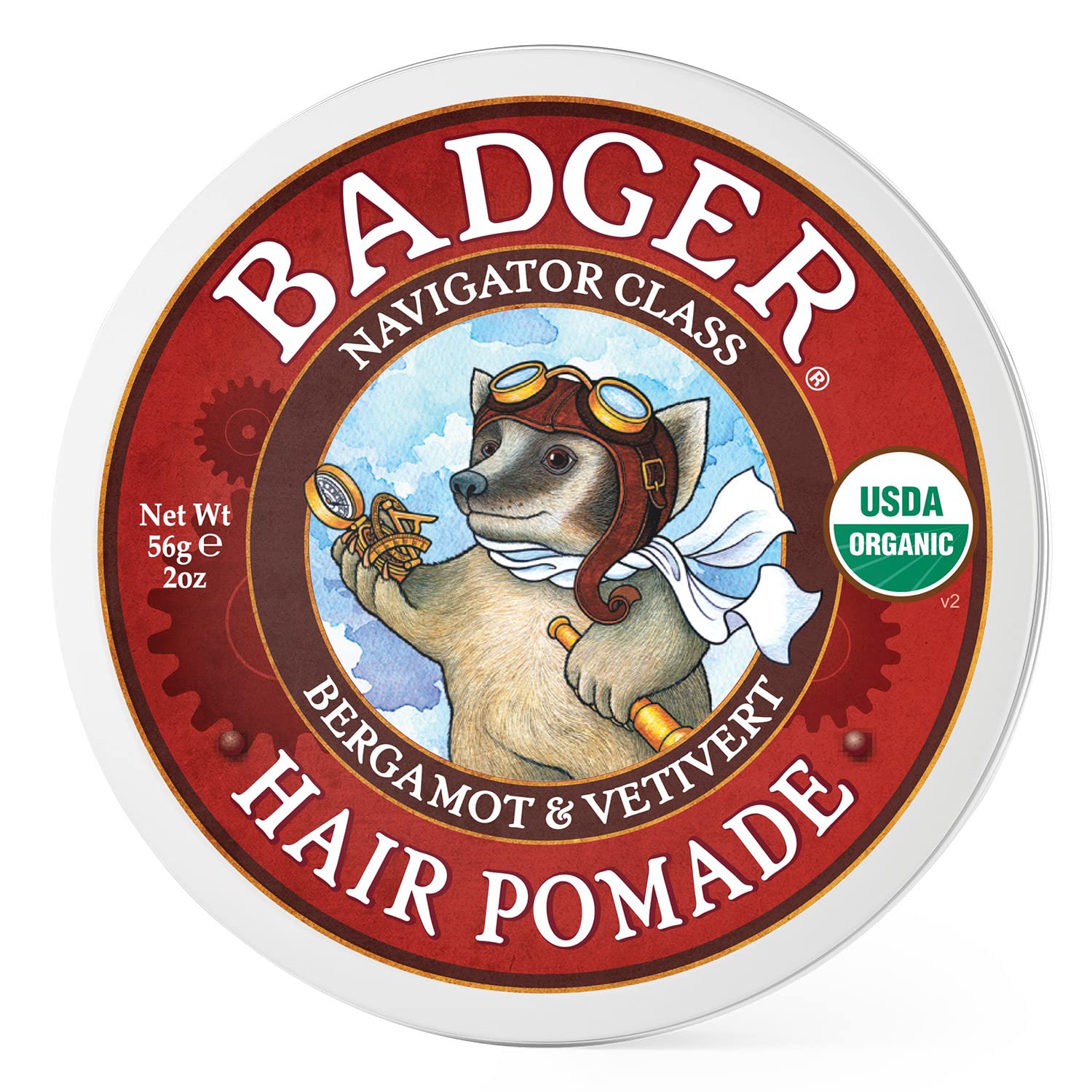 Foto 2 pulgar | Pomada Para El Cabello Badger, Certificada Como Orgánica, Fijación Media, 60 Ml - Venta Internacional.