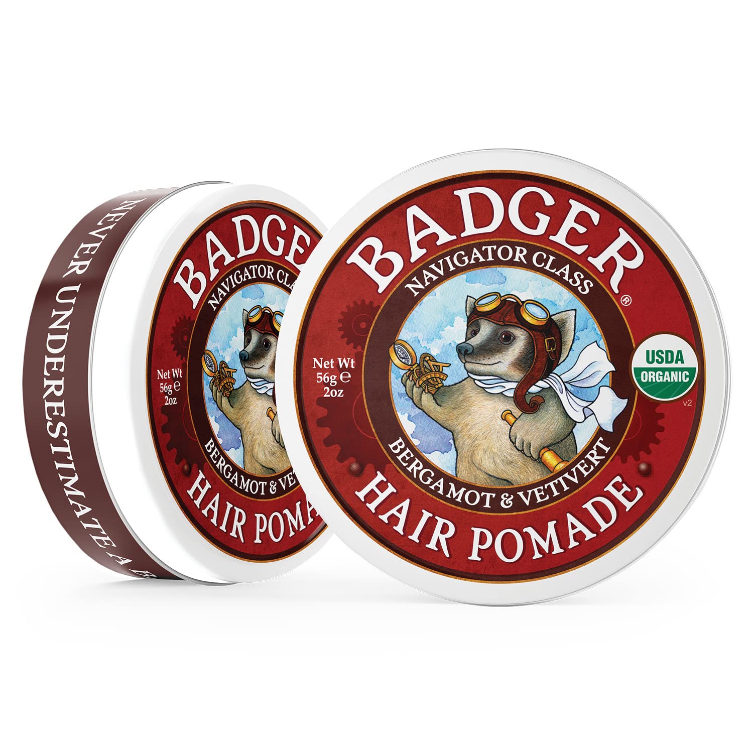 Foto 4 pulgar | Pomada Para El Cabello Badger, Certificada Como Orgánica, Fijación Media, 60 Ml - Venta Internacional.