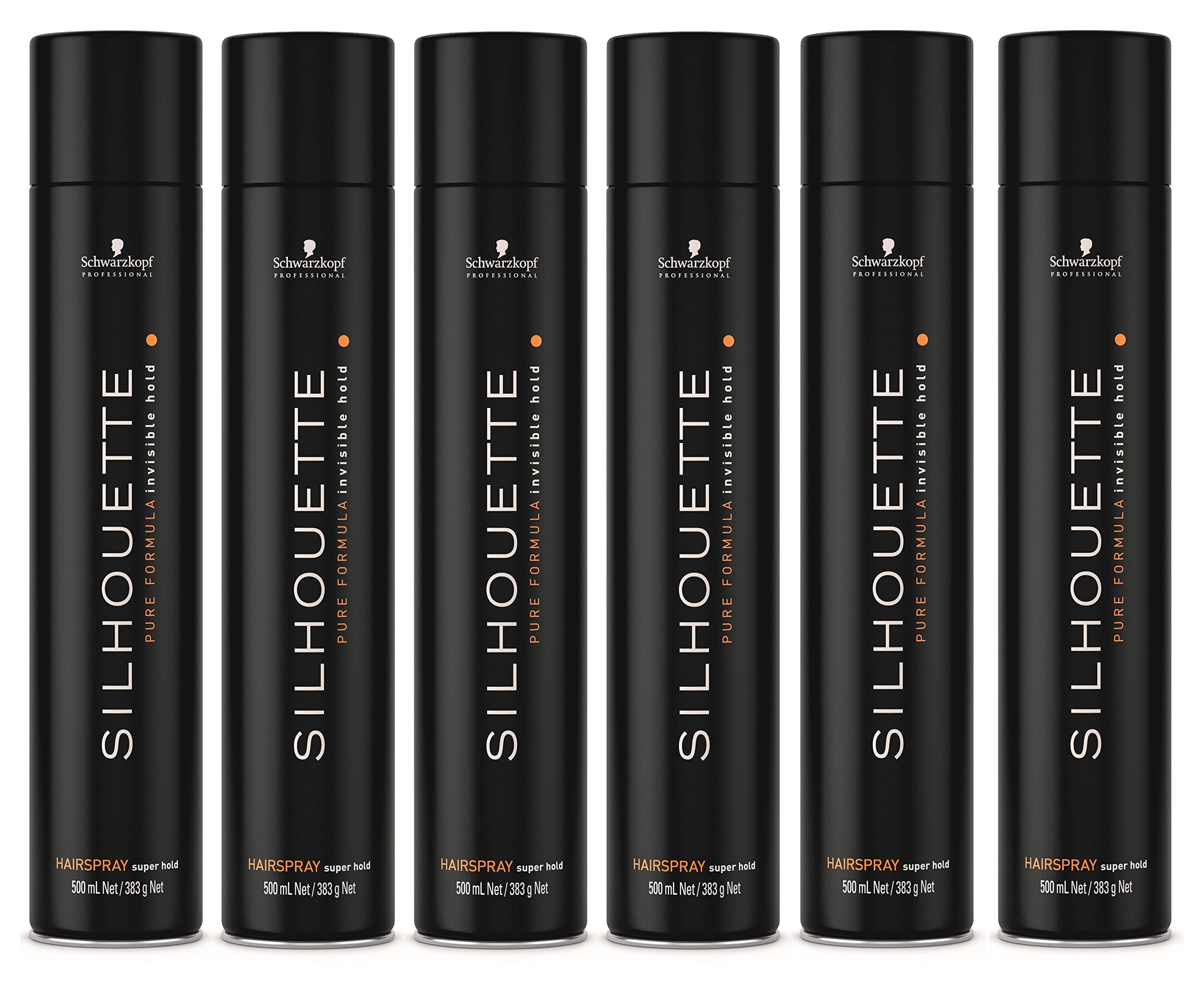 Spray para el Cabello Schwarzkopf Silhouette Super Hold 6 Botellas de 500 ml C/U - Venta Internacional