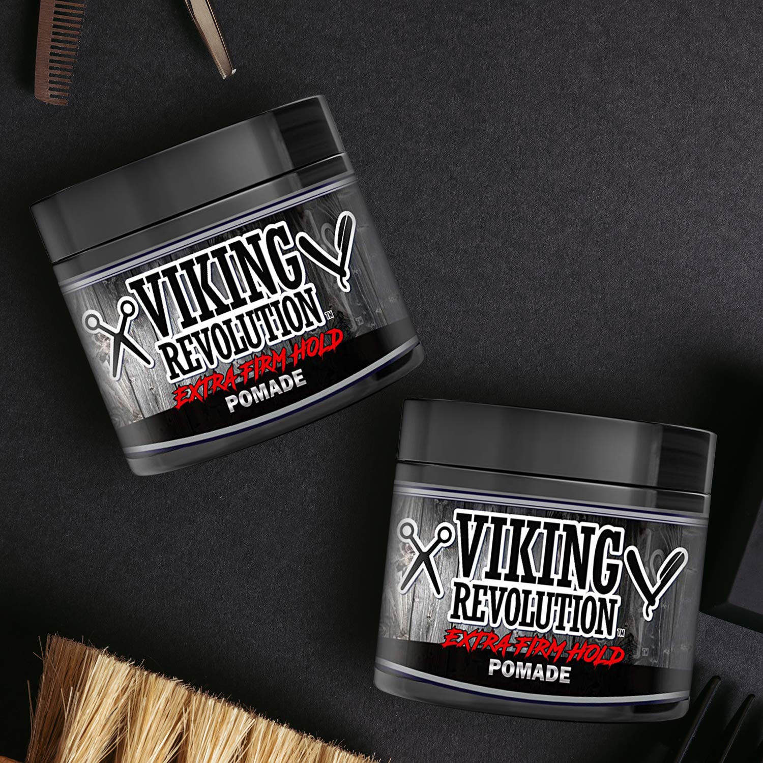 Foto 4 pulgar | Pomade Viking Revolution Extreme Hold para Hombre 2 Frascos - Venta Internacional