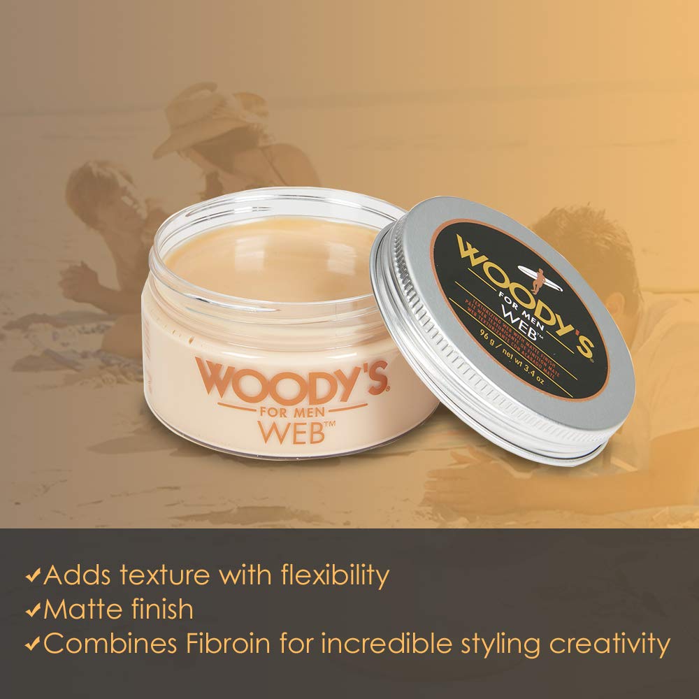 Foto 3 pulgar | Pomade Woody's Web Styling para Hombre 100 Ml 2 Piezas - Venta Internacional