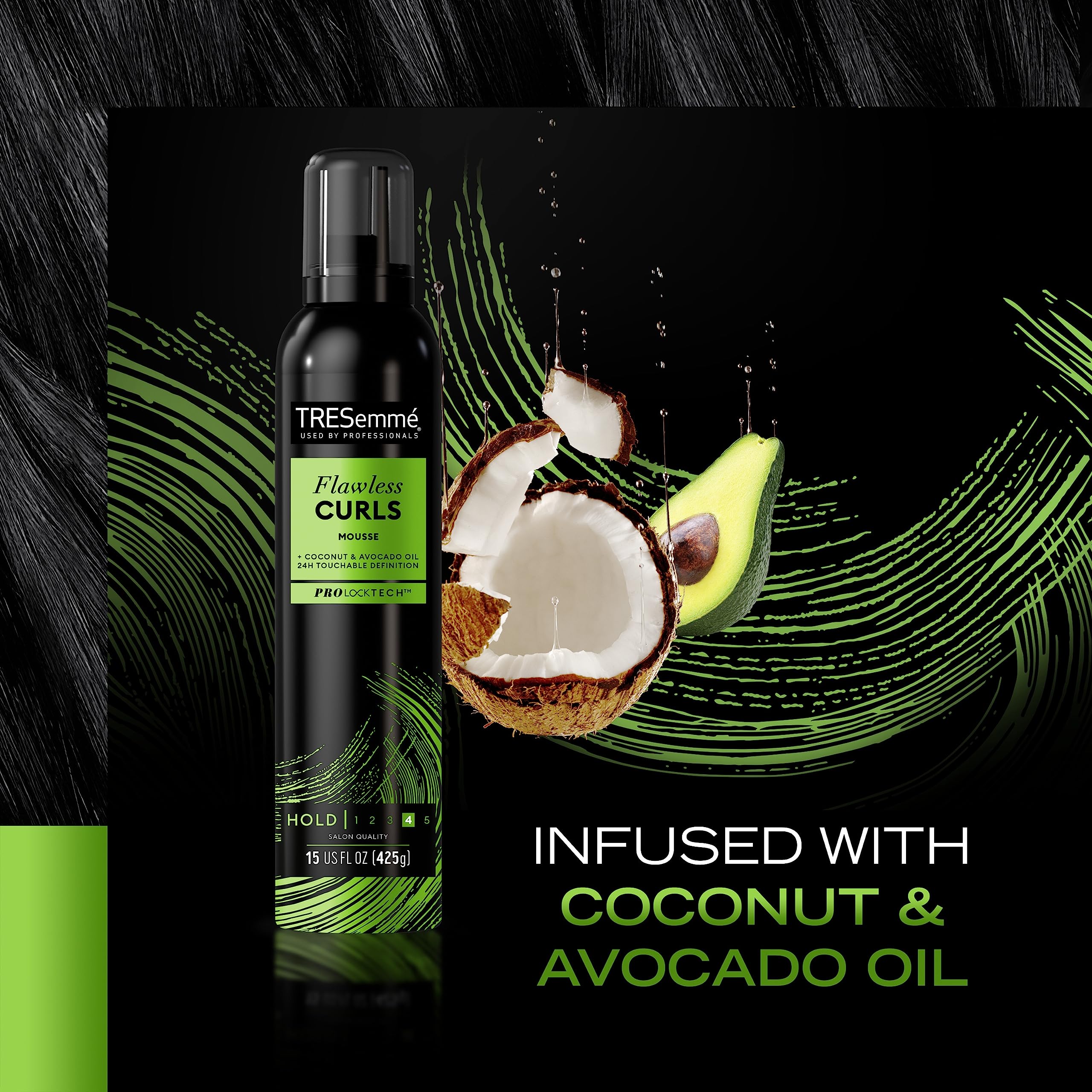 Foto 7 pulgar | Mousse Tresemmé Flawless Curls Con Aceite De Coco Y Aguacate, 450 Ml - Venta Internacional.