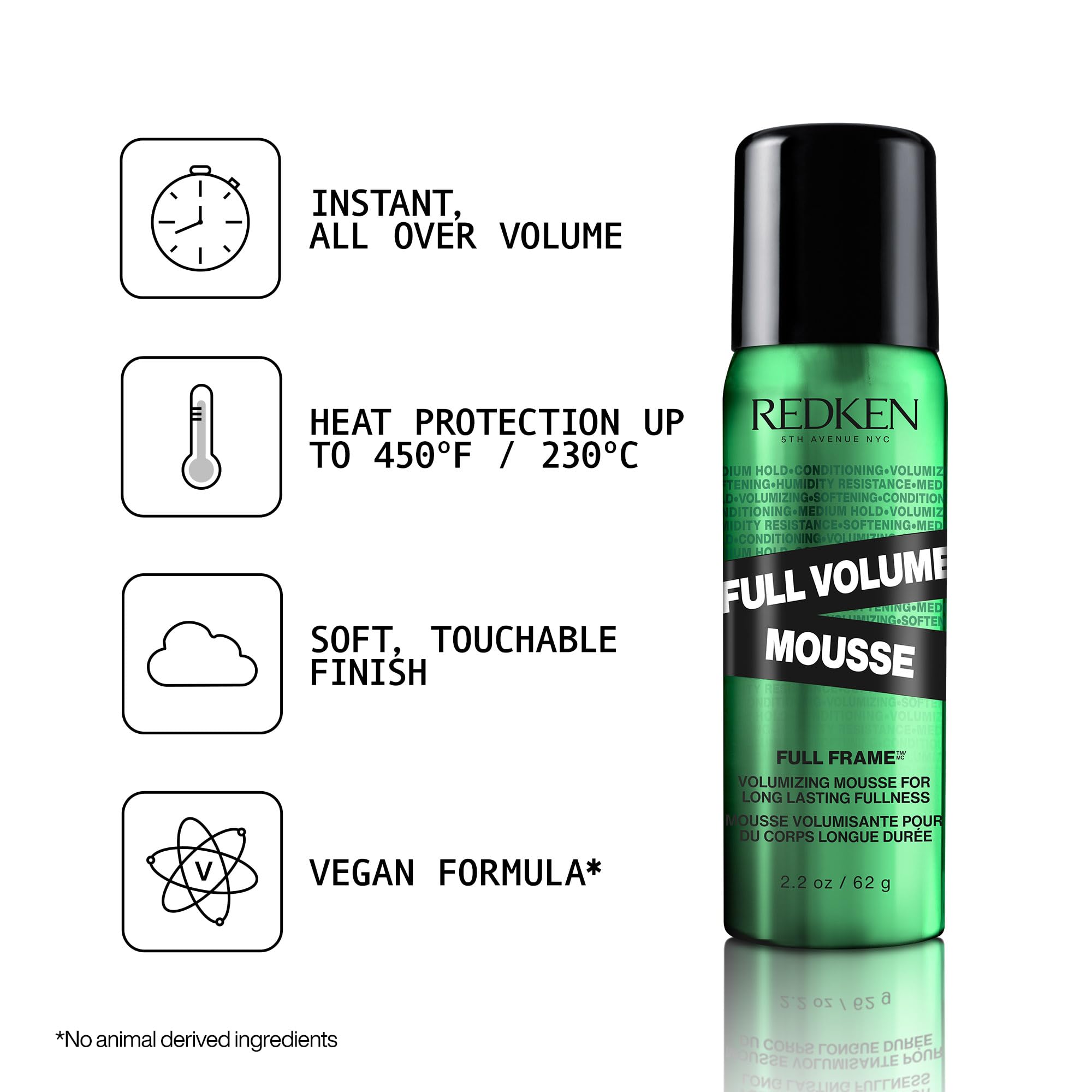 Foto 3 pulgar | Mousse Para El Cabello Redken, Voluminizador De Volumen Completo, 60 Ml, Control Medio - Venta Internacional.
