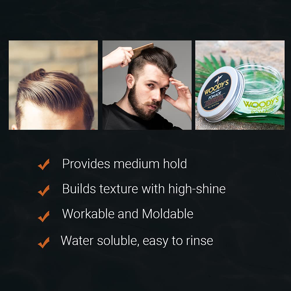 Foto 5 pulgar | Crema Para Peinar Pomade Wood's Pomade Para Hombres, 100 Ml - Venta Internacional.