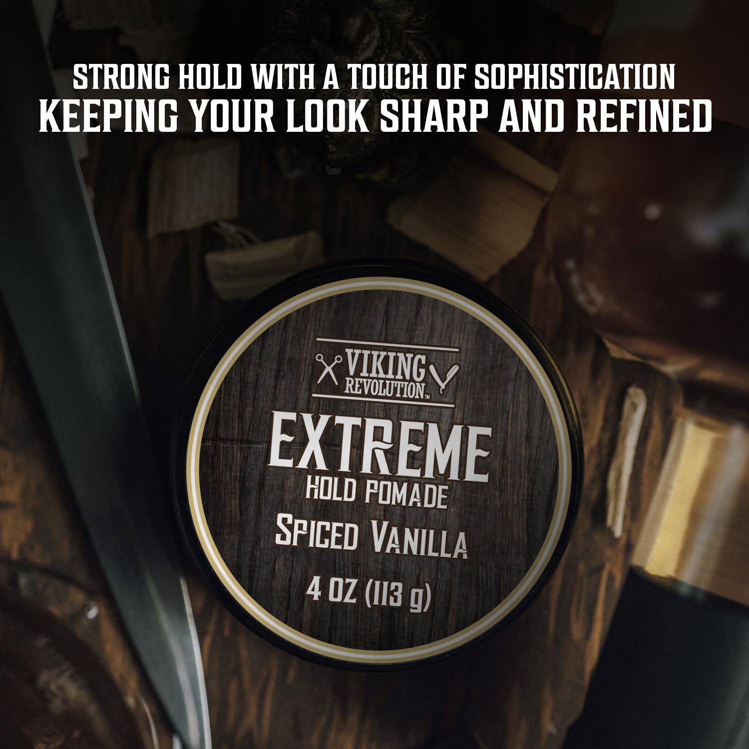 Foto 5 pulgar | Pomada Para El Cabello Viking Revolution Spiced Vanilla Extreme Hold - Venta Internacional.