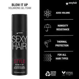 Foto 4 | Espuma En Gel Voluminizadora Sexyhair Style Blow It Up 150 Ml - Venta Internacional.