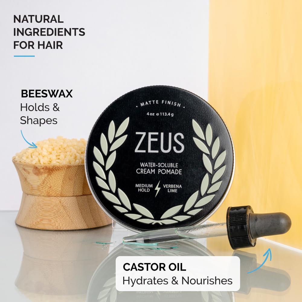 Foto 3 pulgar | Pomada Para El Cabello Zeus Texture Cream, Fijación Media, Brillo Natural, 120 Ml - Venta Internacional.