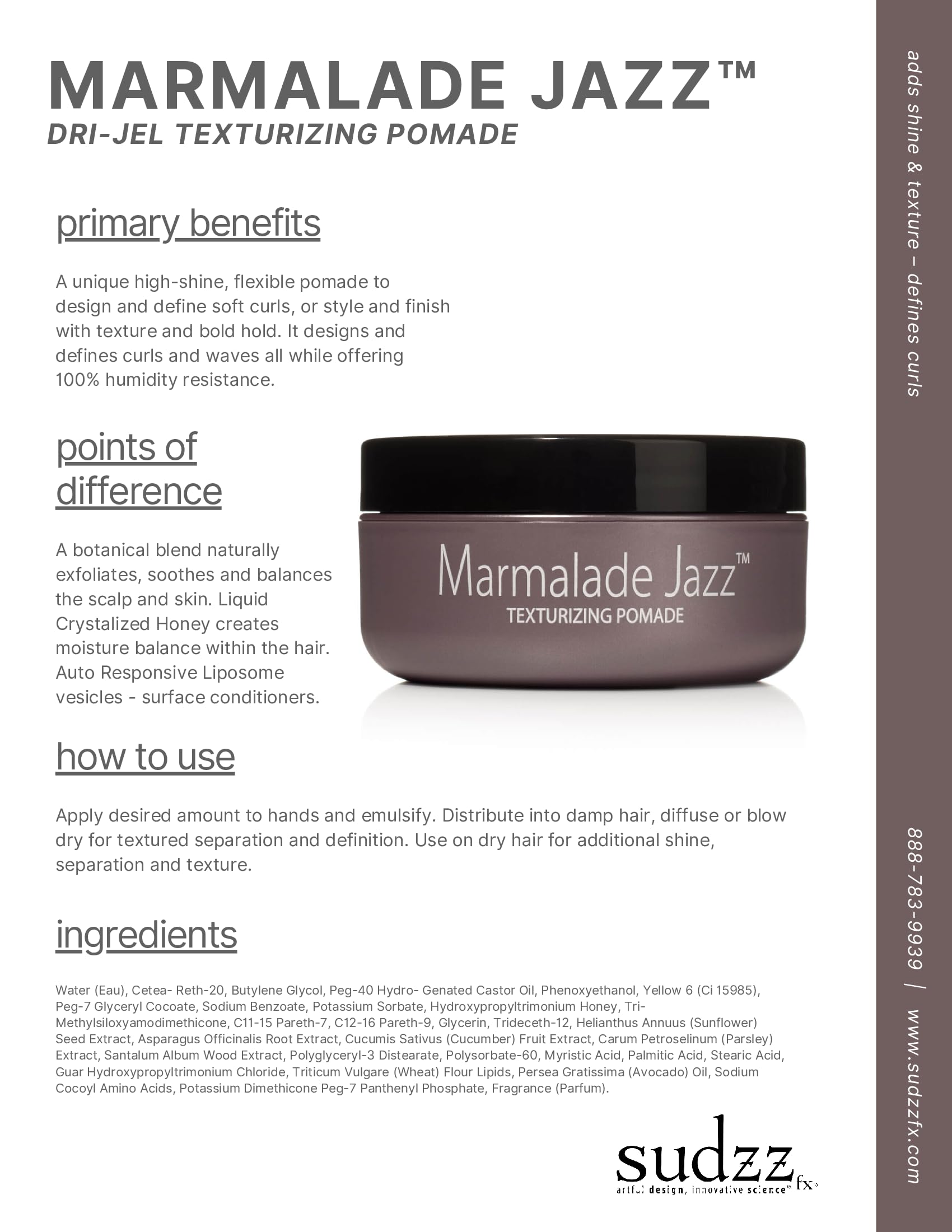 Foto 3 | Crema para Peinar Sudzzfx Marmalade Jazz - Venta Internacional