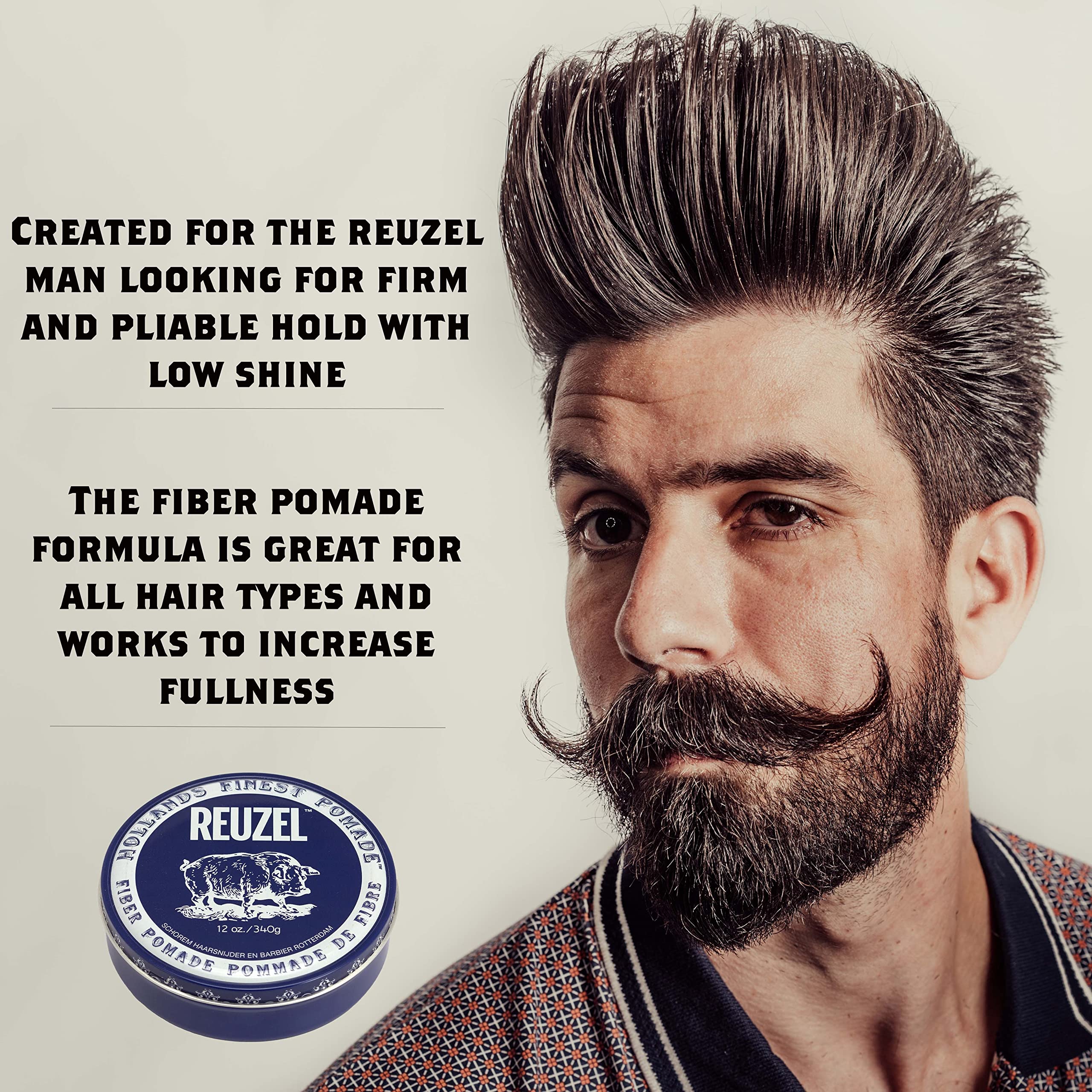 Foto 3 pulgar | Pomade Reuzel Fiber Pomade 355 Ml - Venta Internacional.