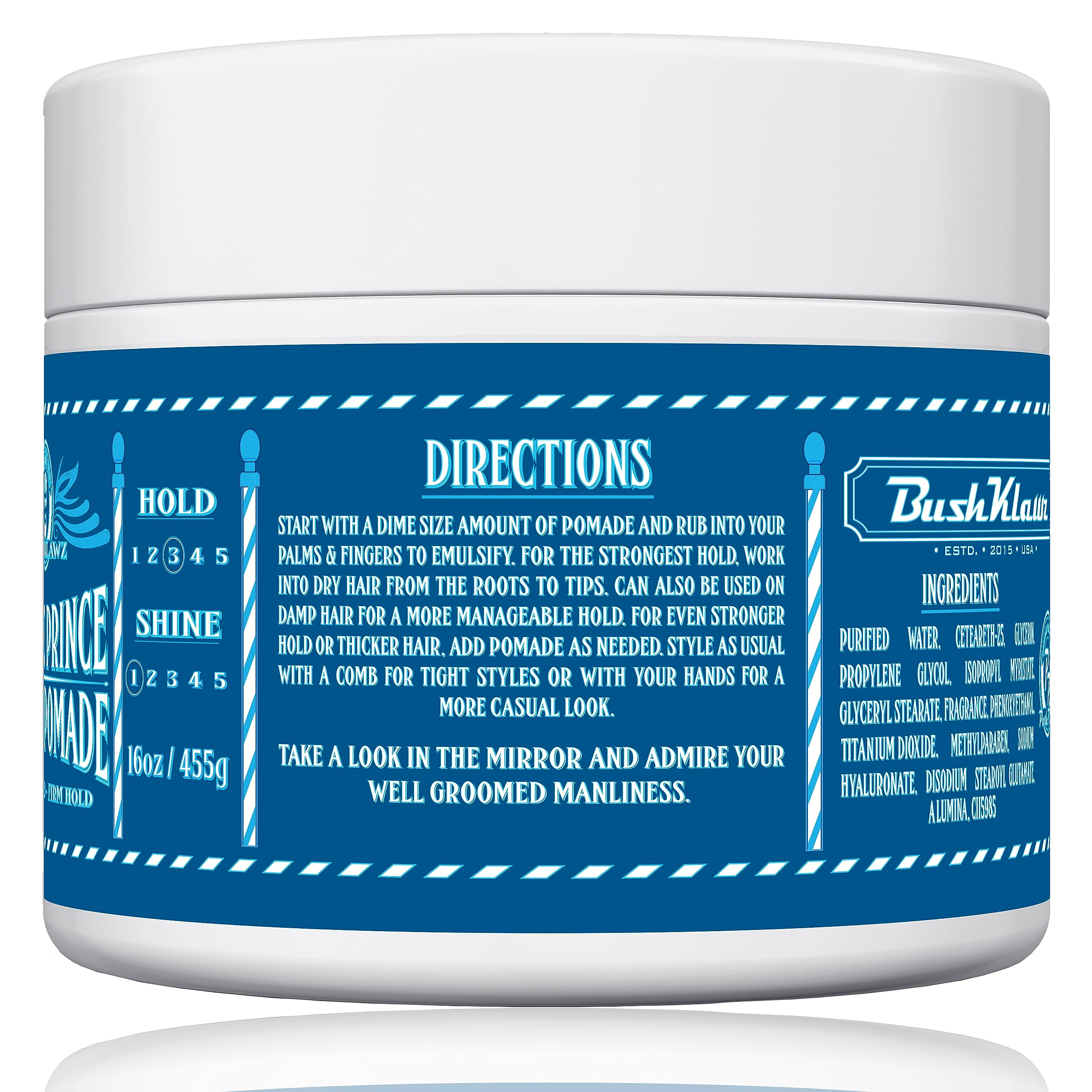 Foto 4 | Pomada Mate Bushklawz Pacific Prince Firm Hold 455 G - Venta Internacional.