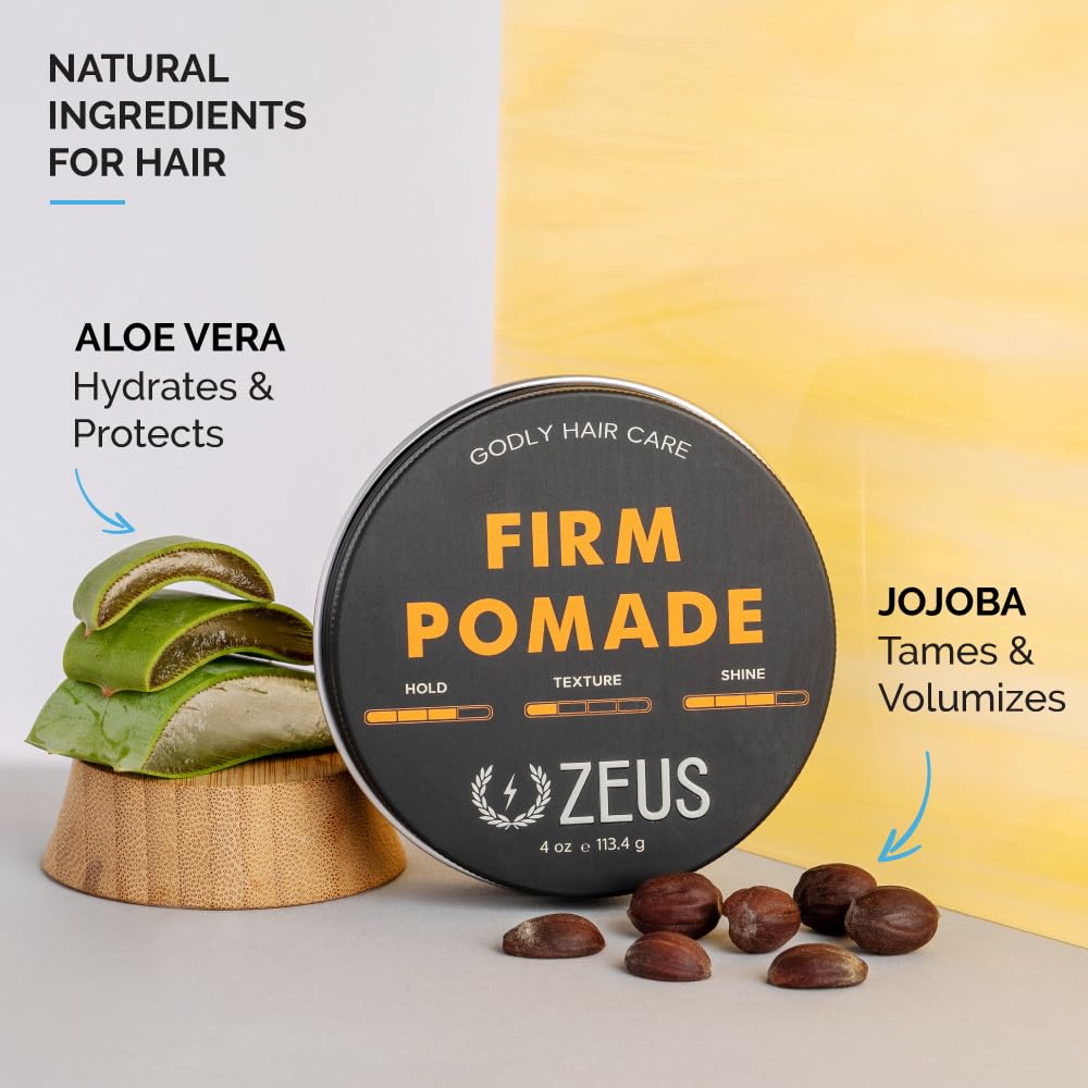 Foto 3 pulgar | Pomade Zeus, Brillo Natural Y Fijación Firme A Base De Agua, 120 Ml - Venta Internacional.