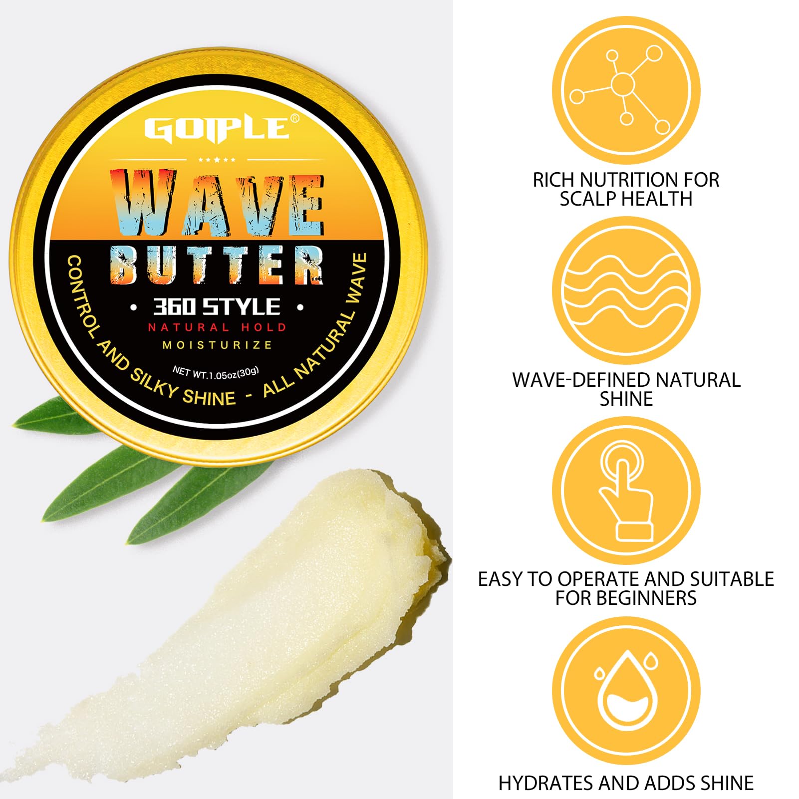 Foto 3 | Set de Cera para Peinar Wave Pomade - Venta Internacional