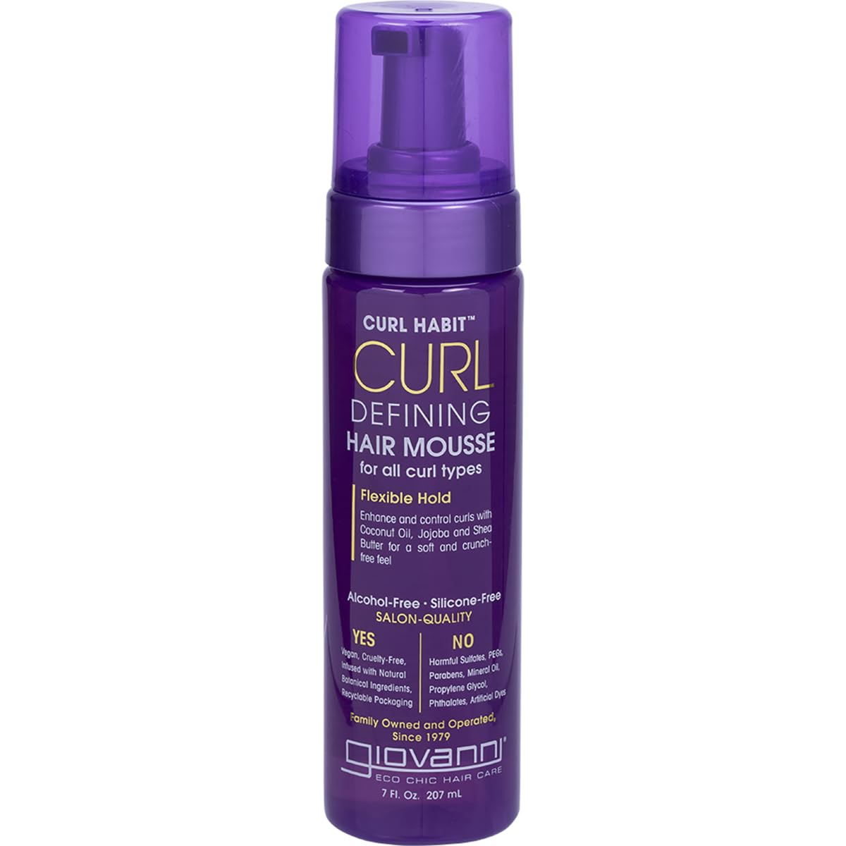Mousse Capilar Giovanni Curl Defining 200 Ml Para Cabello Rizado - Venta Internacional.