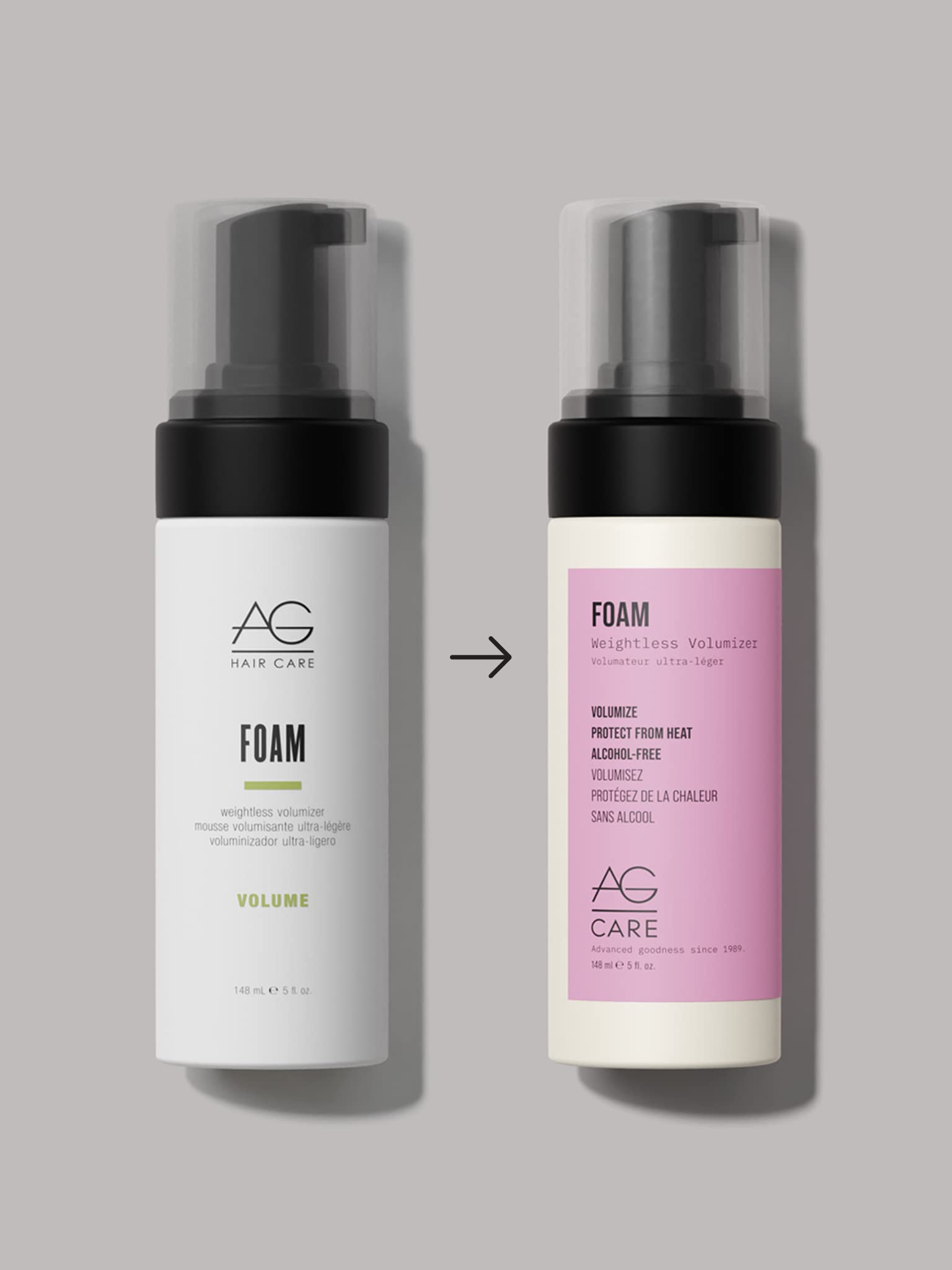 Foto 3 pulgar | Foam Volumizer Ag Care Weightless 150 Ml, Vegano, Sin Alcohol - Venta Internacional.