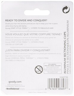 Foto 3 | Pinzas De Corte Goody De Aluminio De 6 Quilates Para Todo Tipo De Cabello - Venta Internacional.