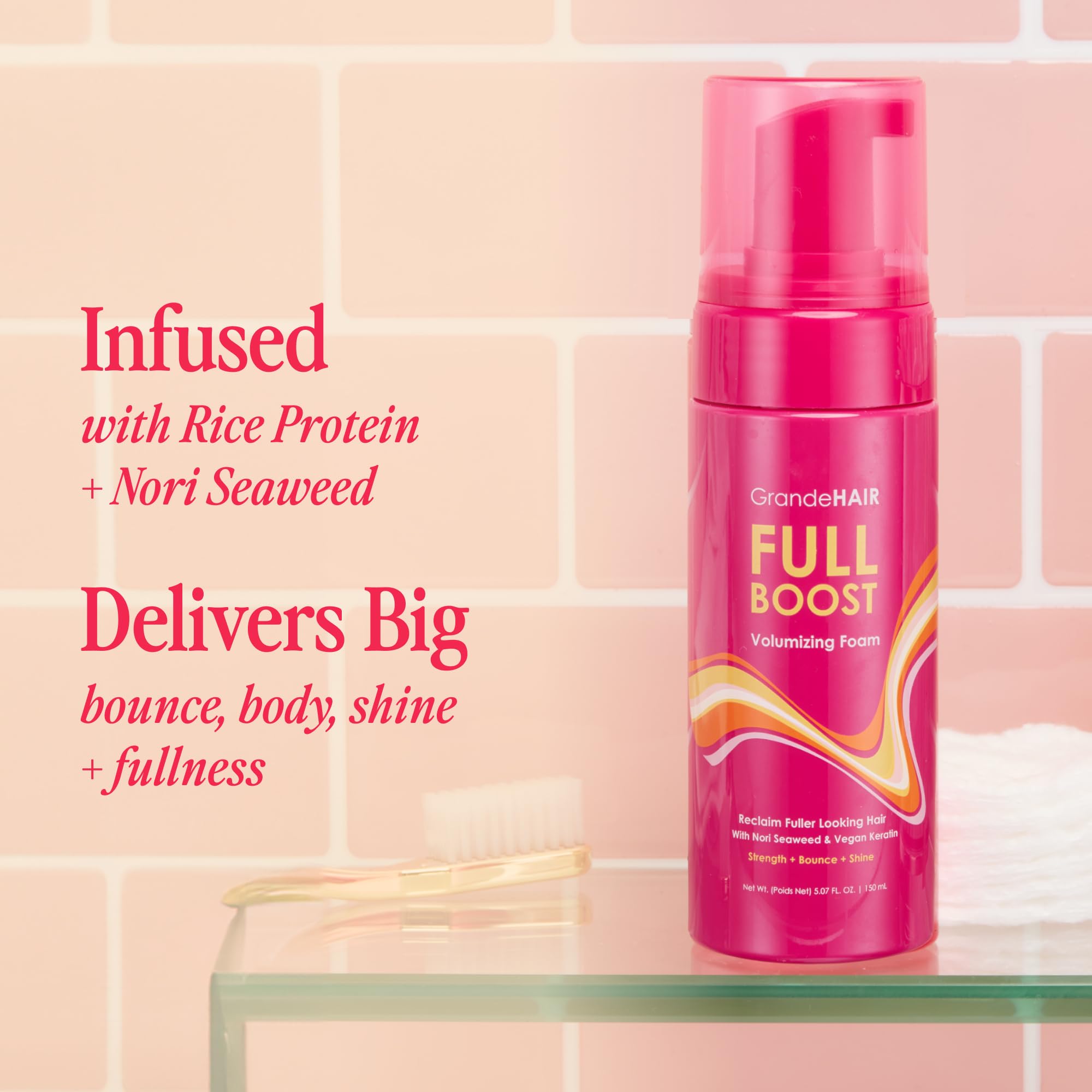 Foto 5 pulgar | Espuma Capilar Grande Cosmetics, Voluminizadora Instantánea, Para Viajes - Venta Internacional.