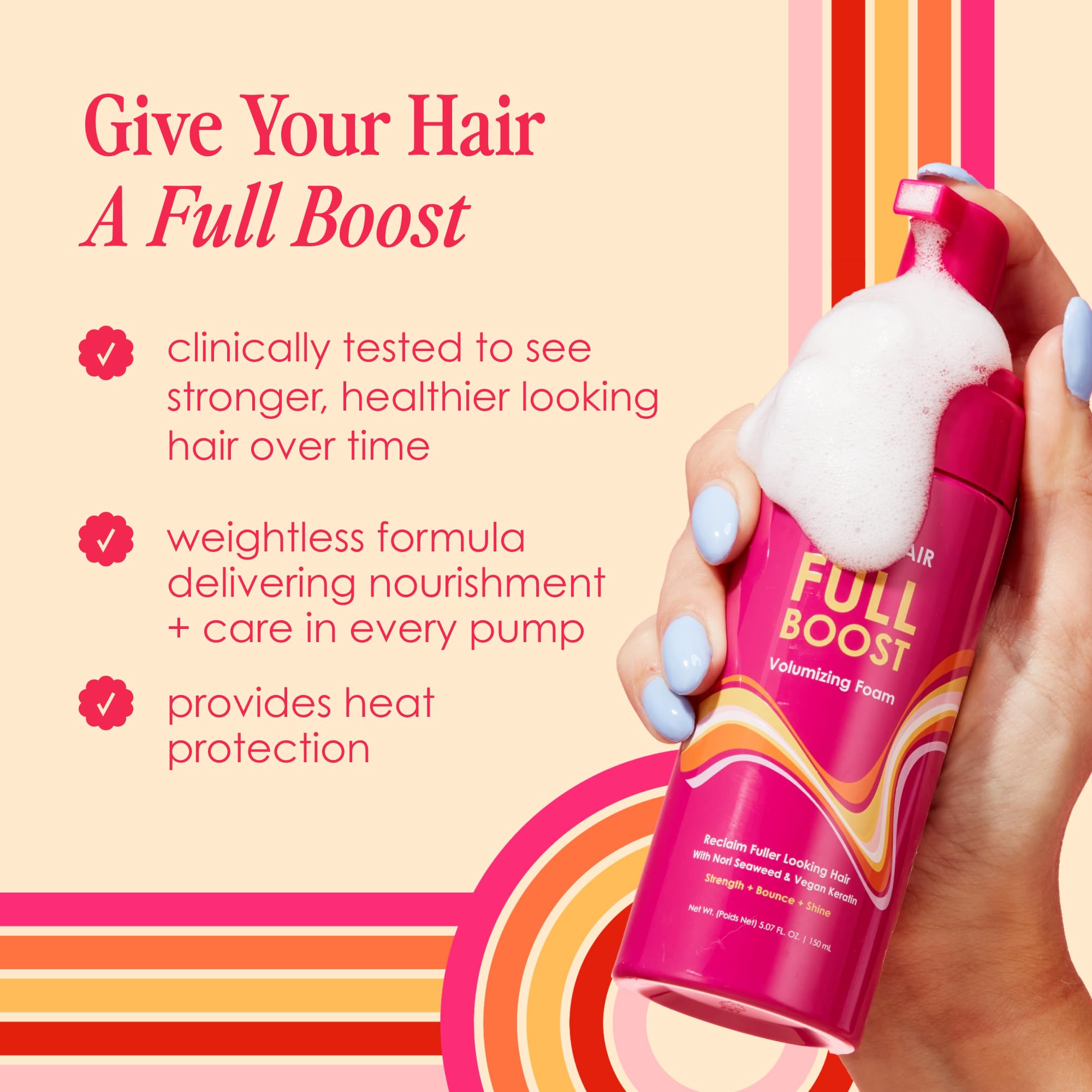 Foto 6 pulgar | Espuma Capilar Grande Cosmetics, Voluminizadora Instantánea, Para Viajes - Venta Internacional.