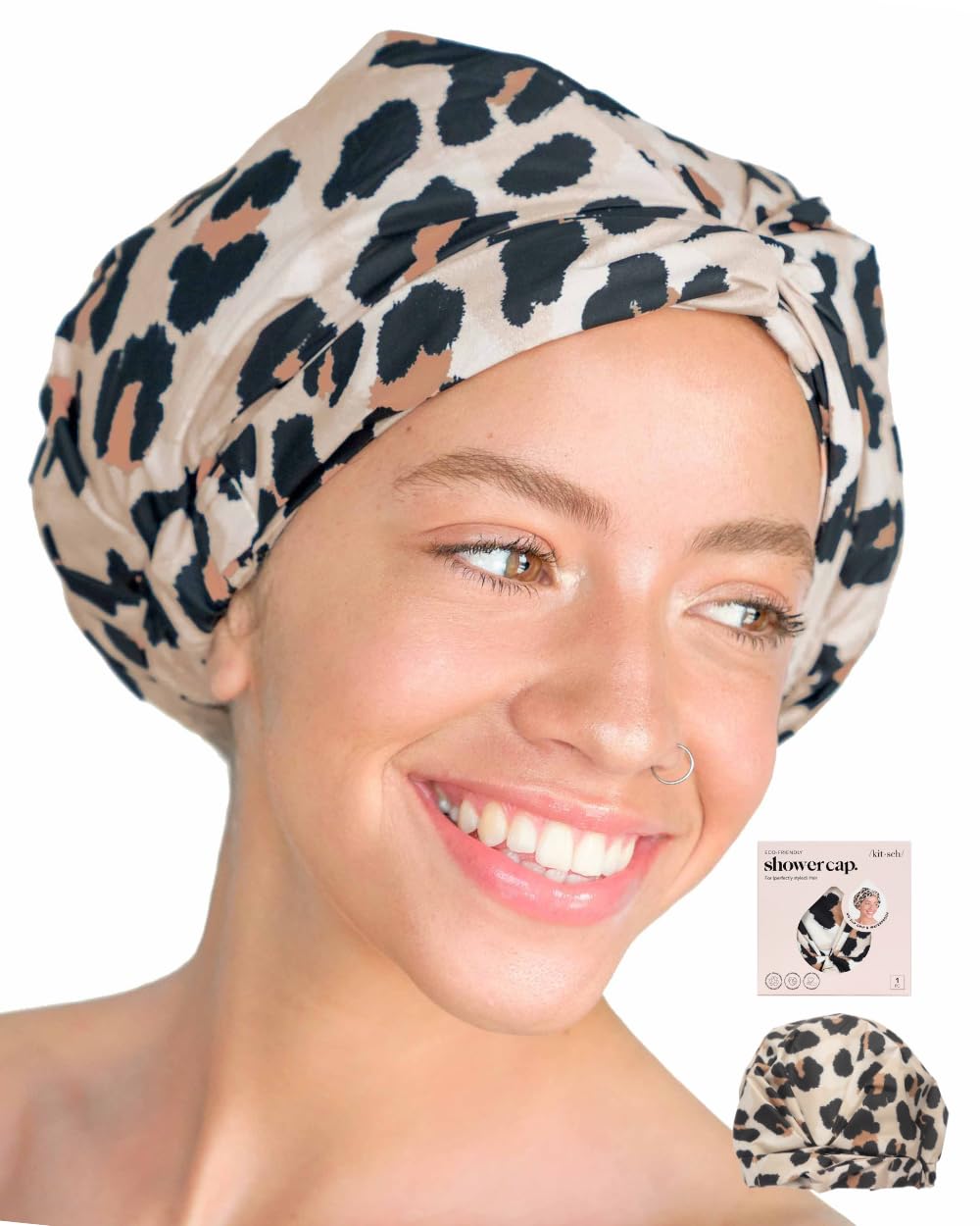 Foto 7 pulgar | Gorro De Ducha Kitsch Luxury, Impermeable Y Reutilizable Para Mujer - Venta Internacional.