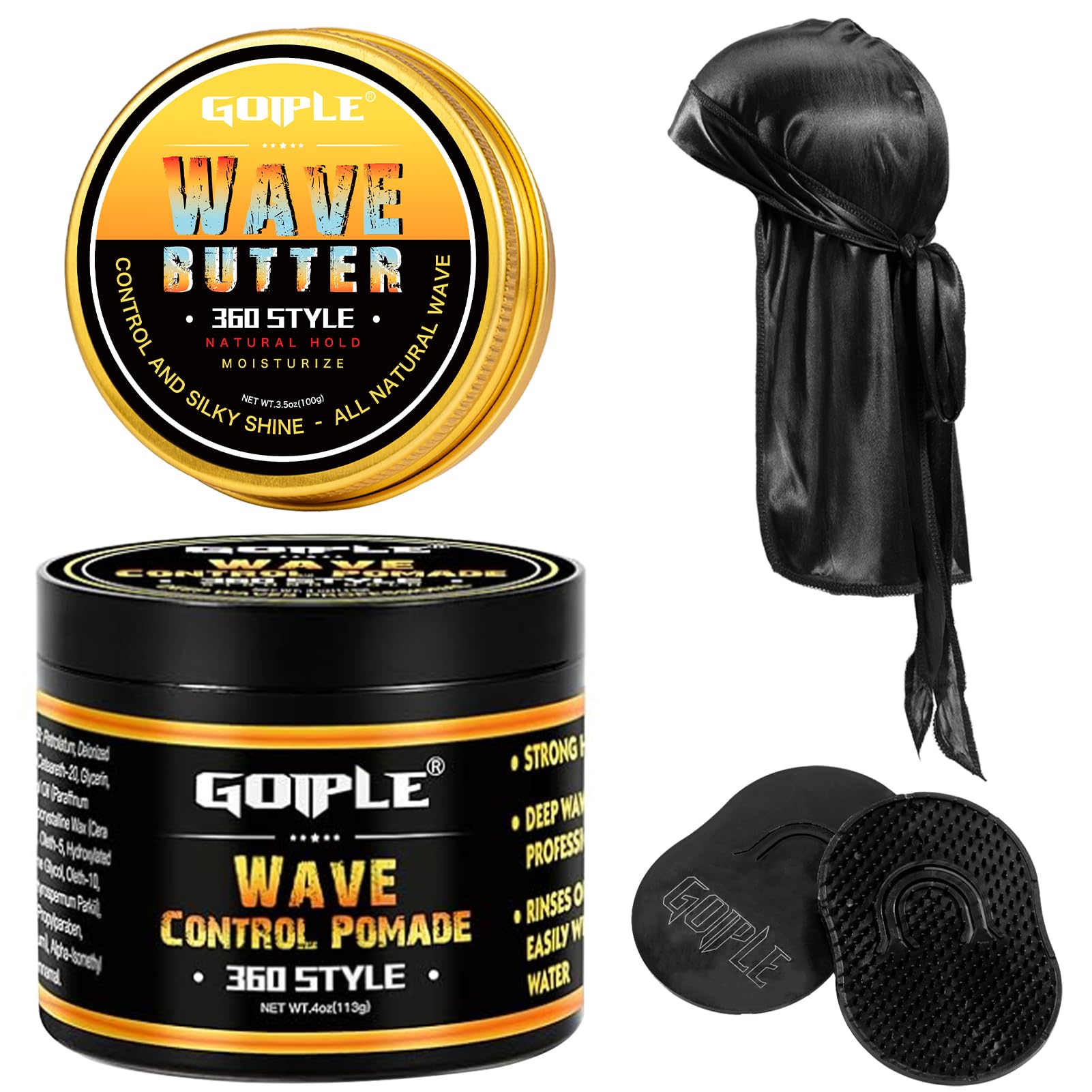 Foto 2 pulgar | Wave Grease Goiple Wave Butter 360 Para Hombre Con Manteca De Karité - Venta Internacional.