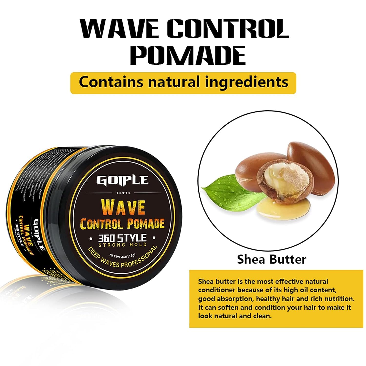 Foto 3 pulgar | Wave Grease Goiple Wave Butter 360 Para Hombre Con Manteca De Karité - Venta Internacional.