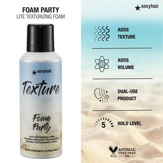 Foto 4 | Espuma Texturizante Sexyhair Texture Foam Party Lite 150 Ml - Venta Internacional.