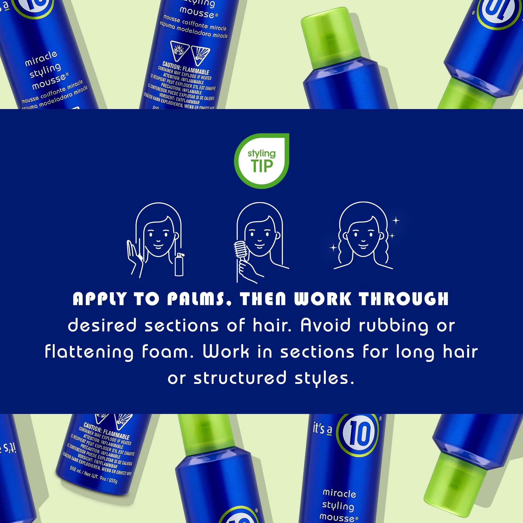 Foto 4 | Mousse Para Peinar It's A 10 Miracle, 250 Ml, Unisex - Venta Internacional.