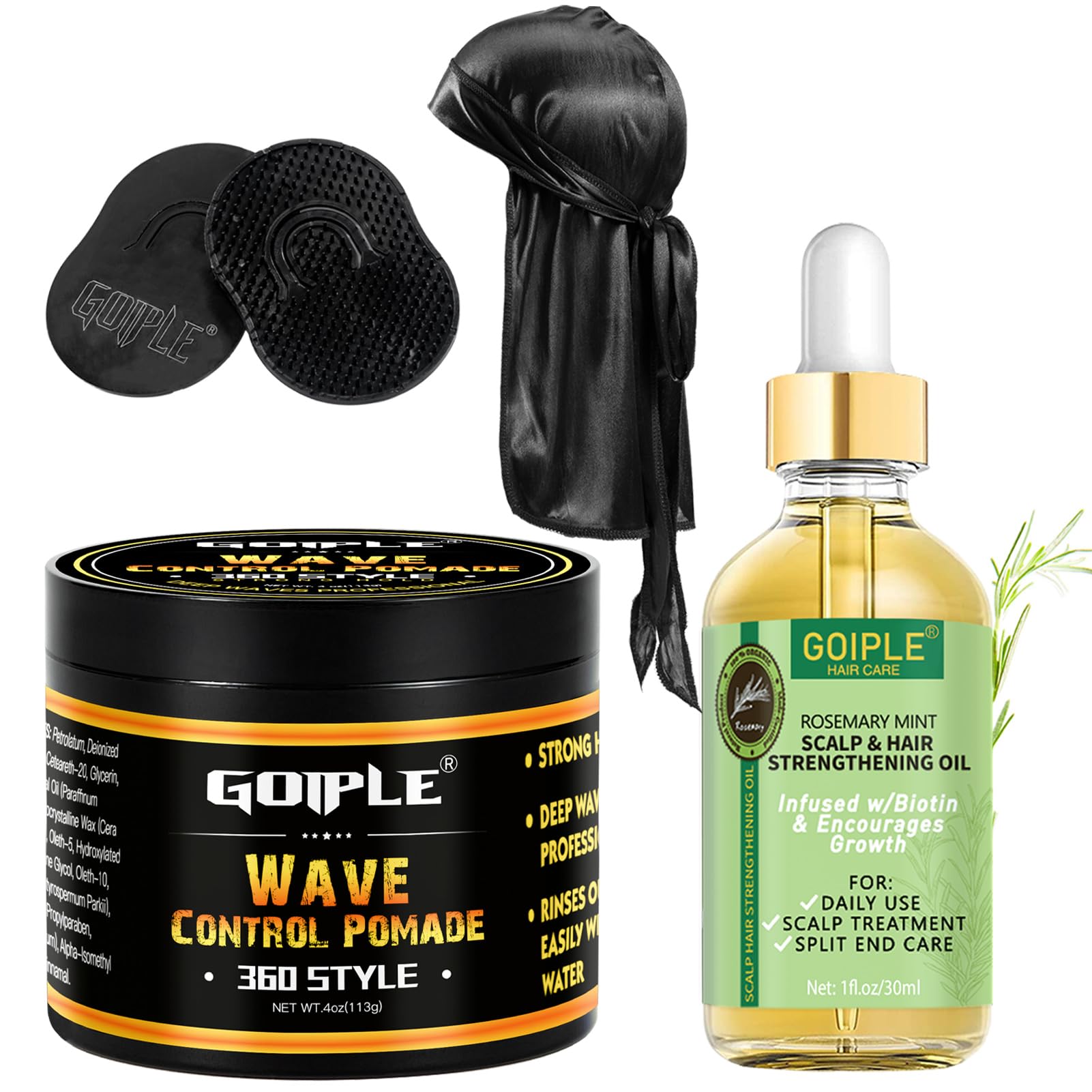 Foto 2 pulgar | Wave Pomade Goiple Natural Wave Strong Hold 120 Ml Con Kit - Venta Internacional.