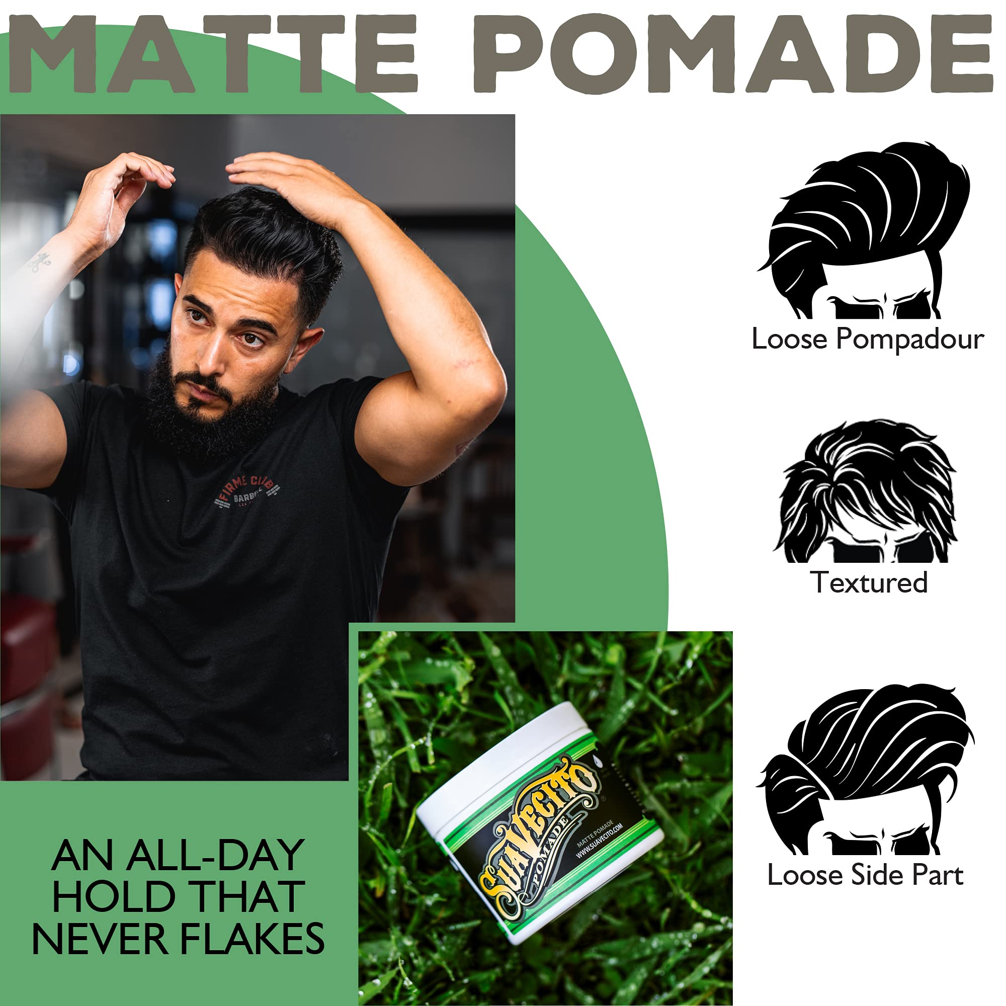 Foto 5 pulgar | Pomada Para El Cabello Suavecito Matte Formula, 120 Ml, Paquete De 2 Unidades Para Hombres - Venta Internacional.