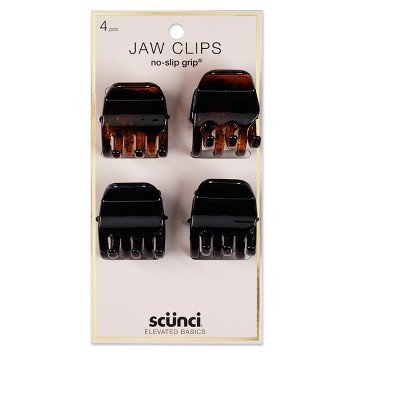 Foto 2 pulgar | Jaw Clips Scunci Antislip, 3 Cm, Paquete De 4, Negro Y Marrón - Venta Internacional.
