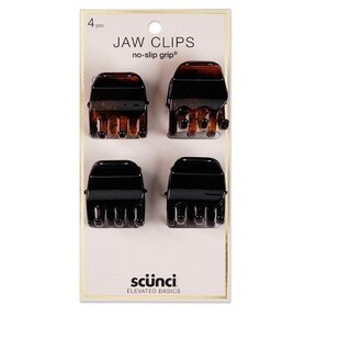 Foto 1 | Jaw Clips Scunci Antislip, 3 Cm, Paquete De 4, Negro Y Marrón - Venta Internacional.