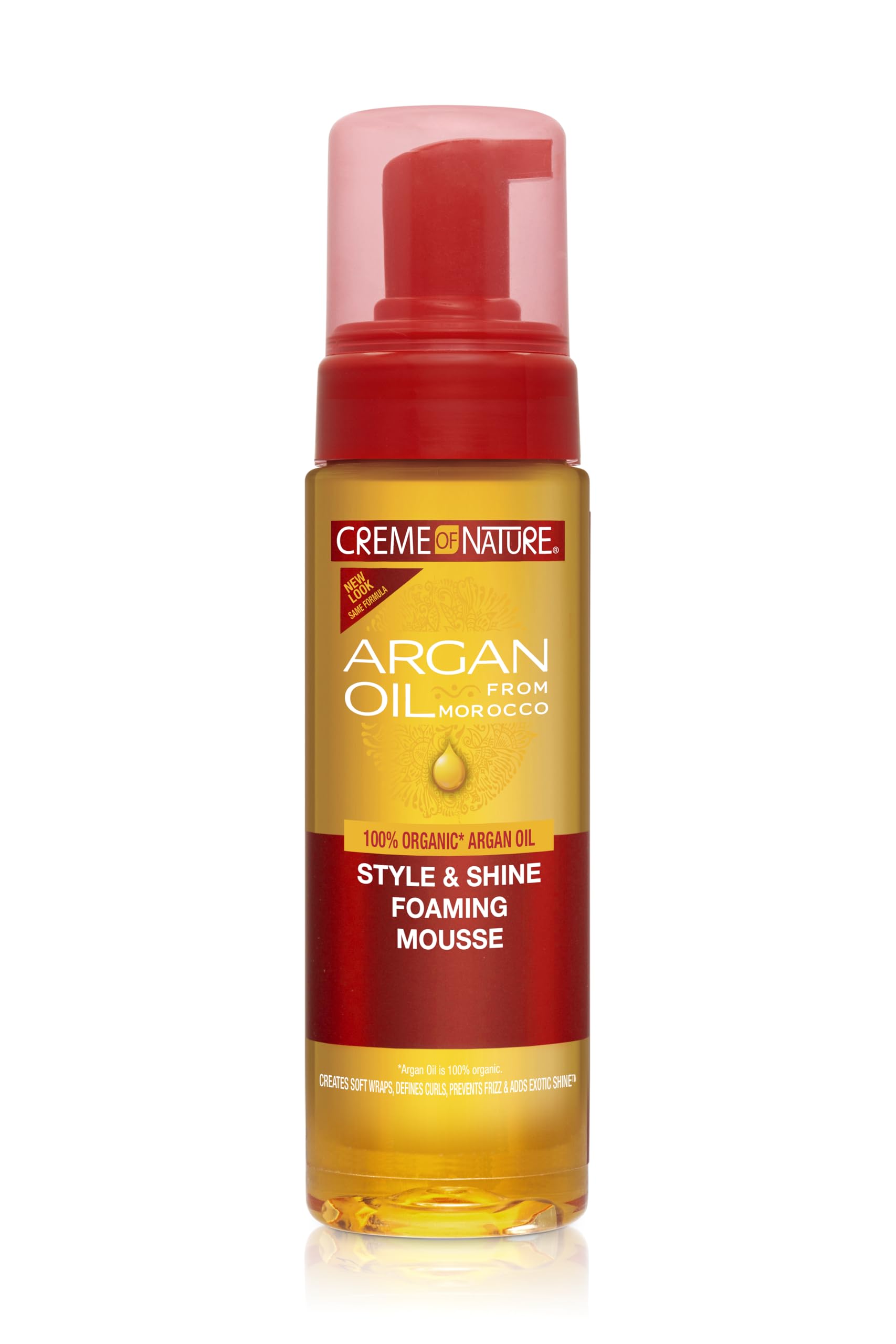 Mousse Para Peinar Creme Of Nature Con Aceite De Argán Style & Shine, 200 Ml - Venta Internacional.