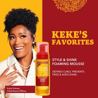 Foto 5 | Mousse Para Peinar Creme Of Nature Con Aceite De Argán Style & Shine, 200 Ml - Venta Internacional.