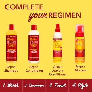 Foto 7 | Mousse Para Peinar Creme Of Nature Con Aceite De Argán Style & Shine, 200 Ml - Venta Internacional.