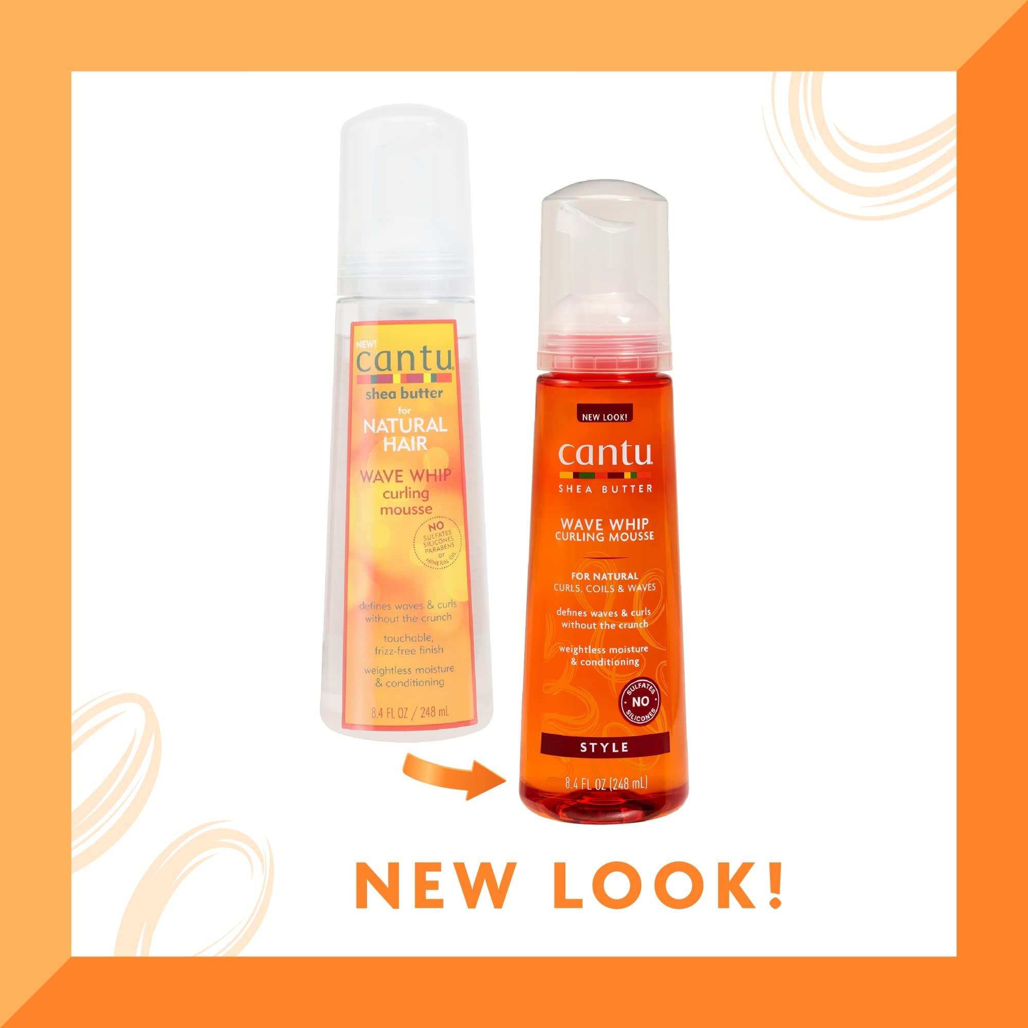 Foto 2 | Mousse Para Rizar Cantu Wave Whip Con Manteca De Karité, 250 Ml - Venta Internacional.