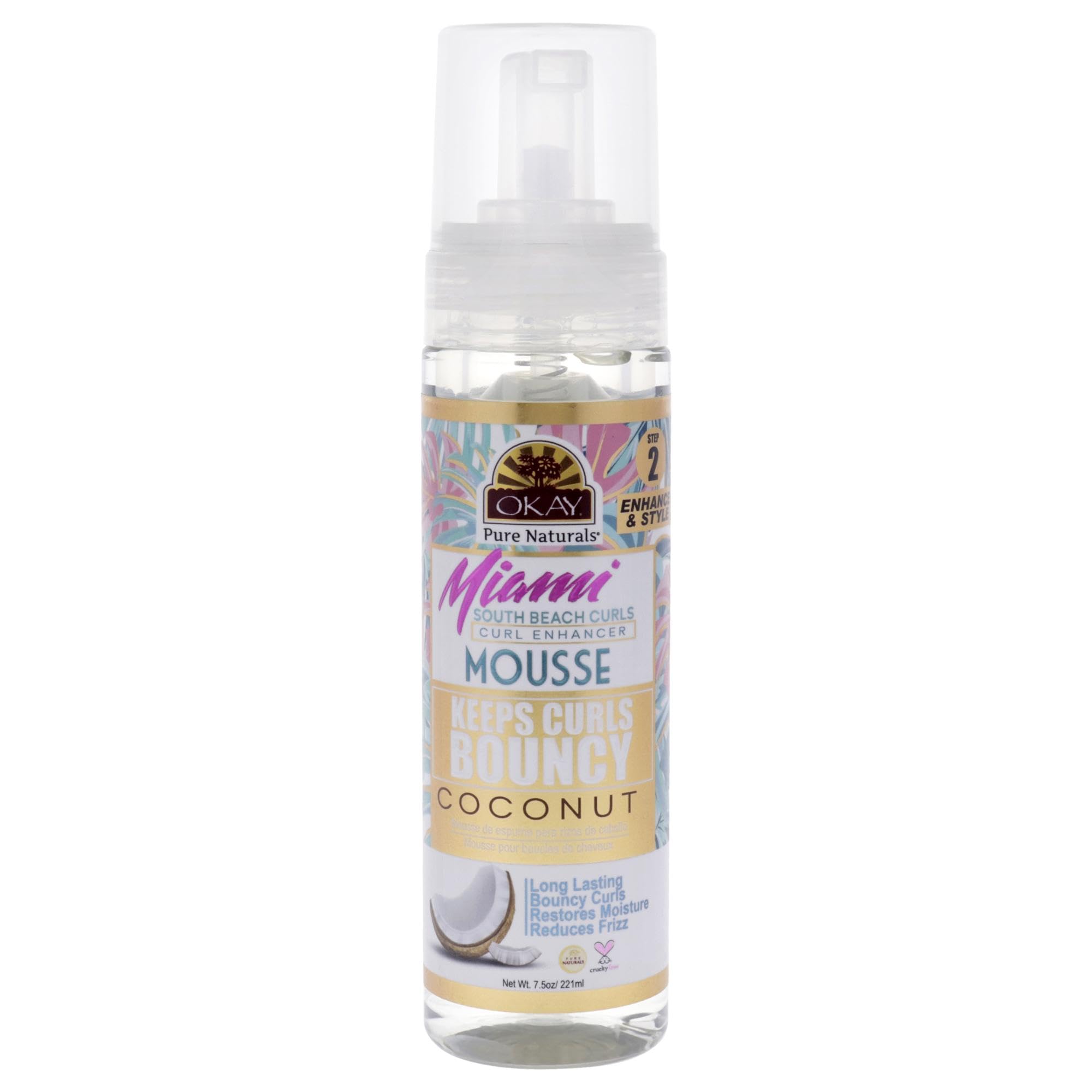 Foto 2 pulgar | Mousse Okay Miami South Beach Curls  220 Ml  Realzador De Rizos - Venta Internacional.