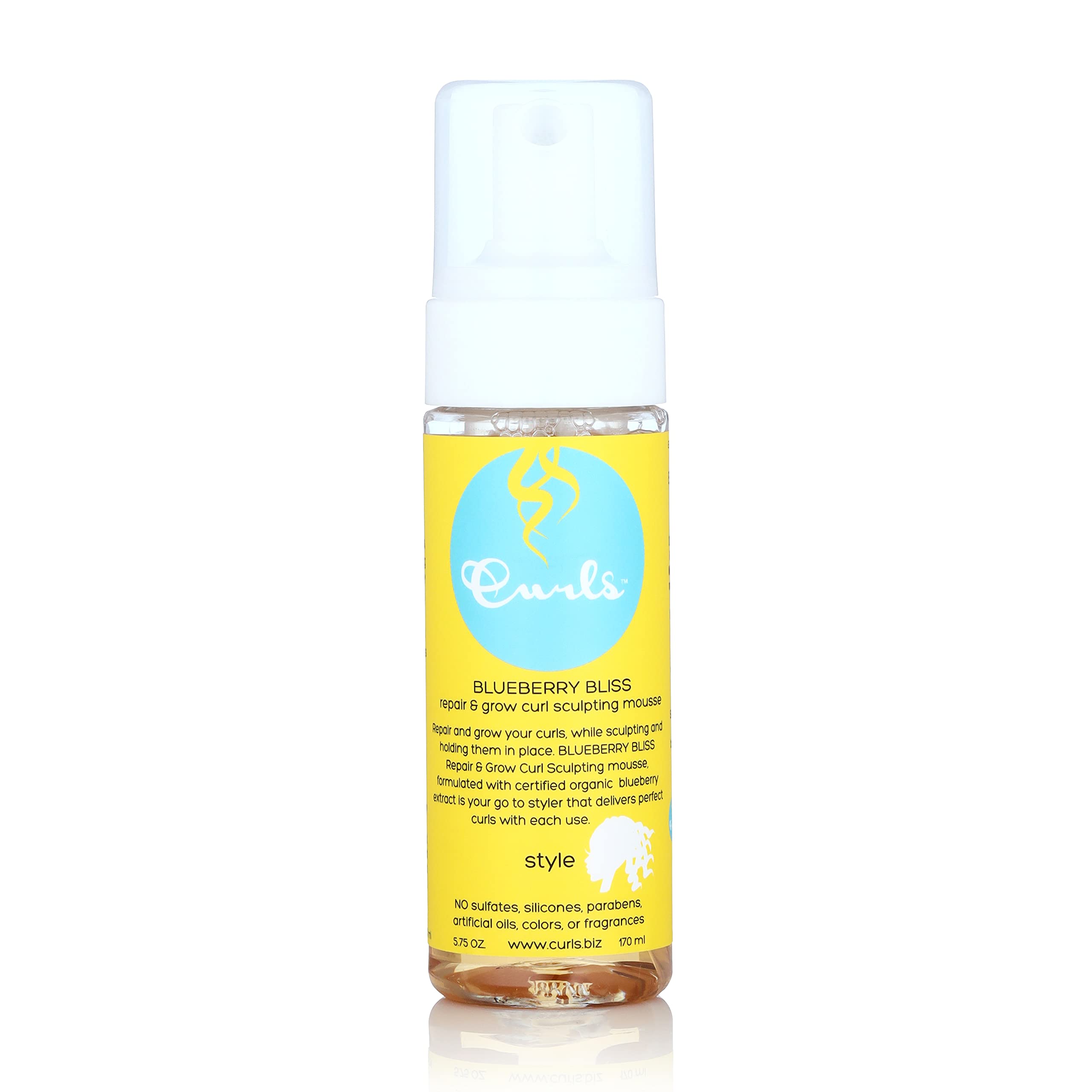 Mousse Para Peinar Curls Blueberry Bliss 170 Ml Para Cabello Rizado - Venta Internacional.