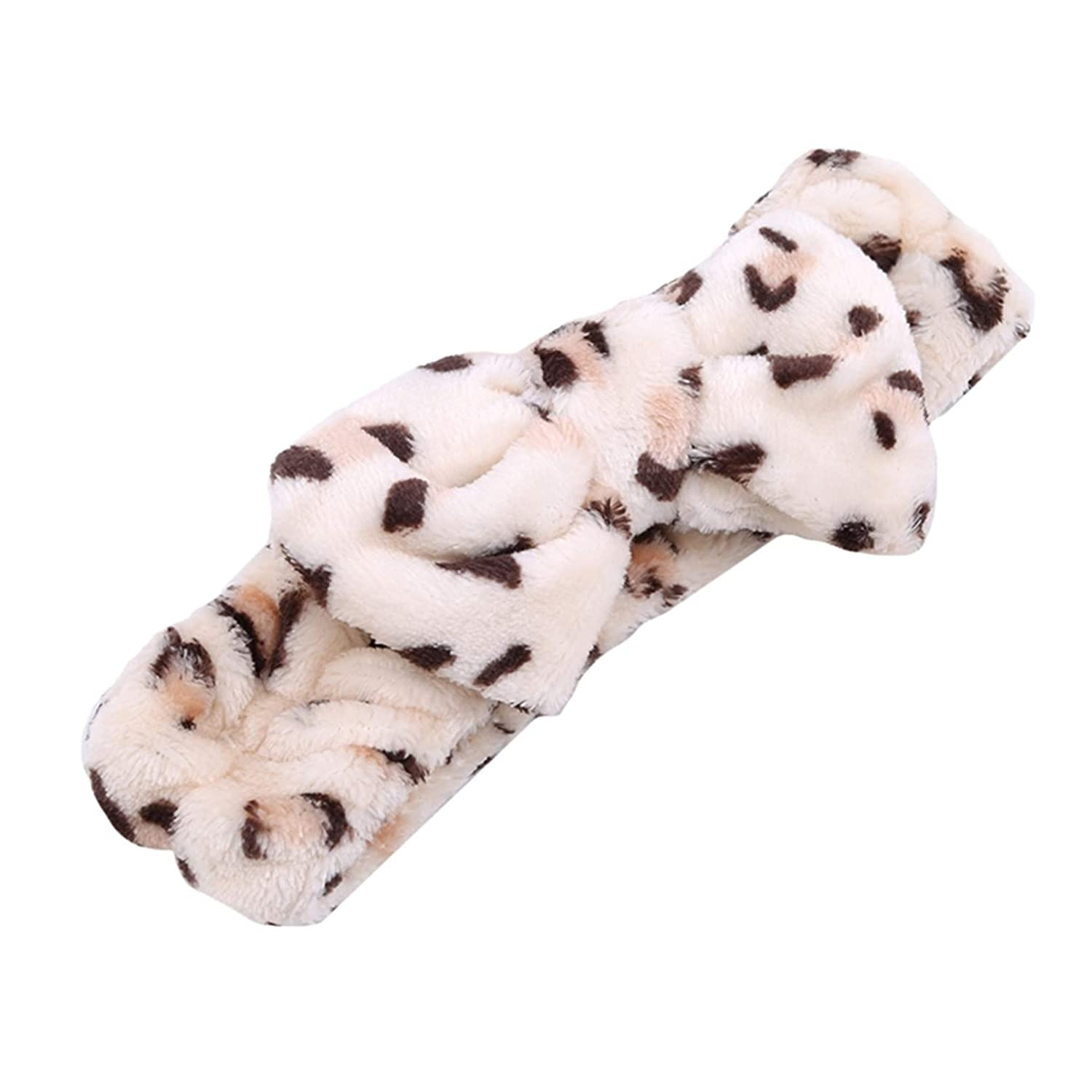 Foto 5 pulgar | Diadema Huoguo Diadema Elástica De Forro Polar Coral Suave Para Mujer - Venta Internacional.