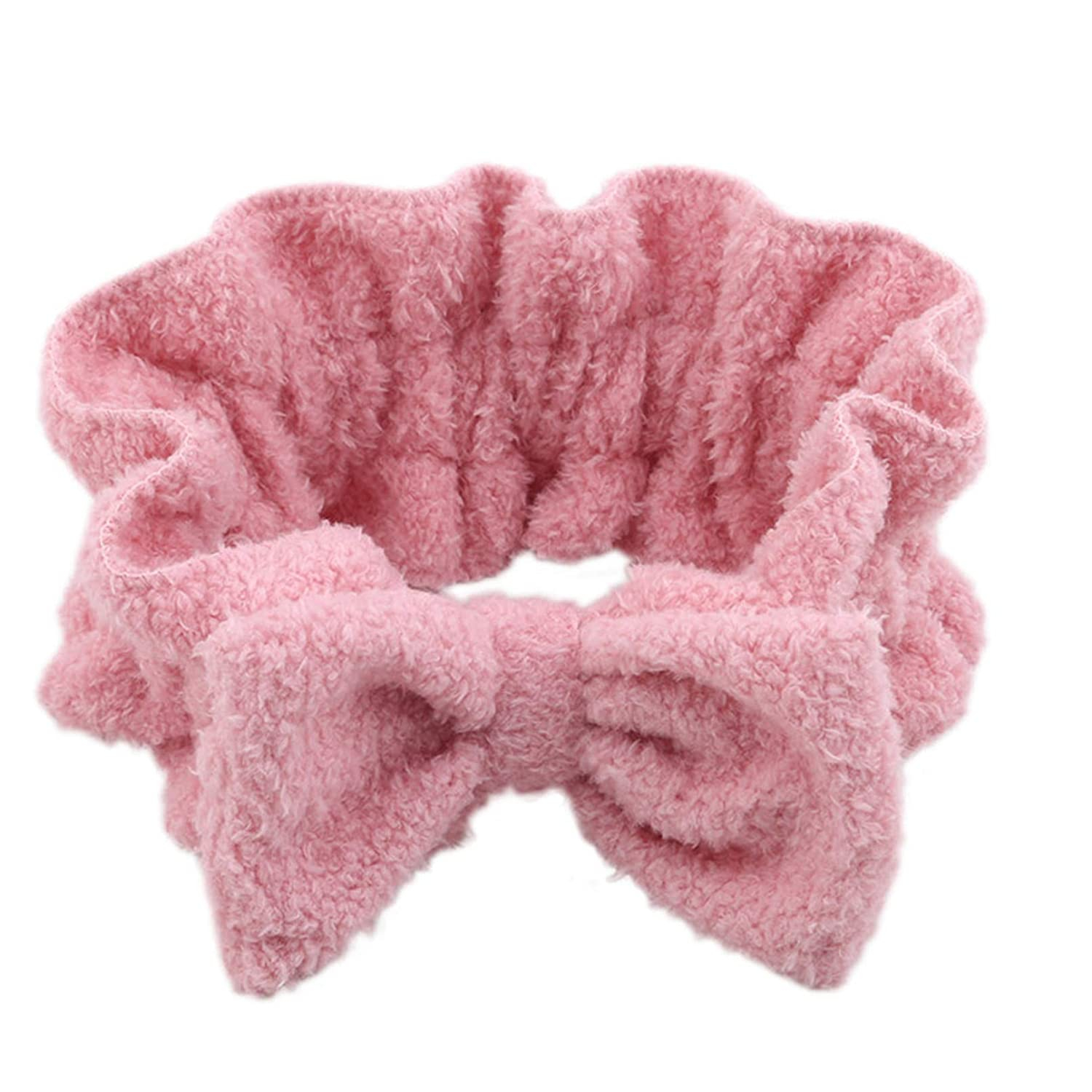 Foto 2 pulgar | Diadema Huoguo Soft Top Bowknot Wash Para Maquillaje Facial  Rosa - Venta Internacional.