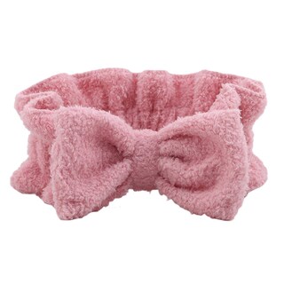 Foto 2 | Diadema Huoguo Soft Top Bowknot Wash Para Maquillaje Facial Rosa - Venta Internacional.