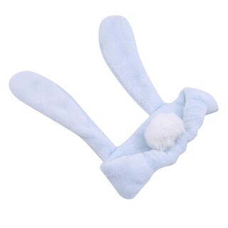 Foto 3 | Diadema Huoguo Bonita Y Larga Con Orejas De Conejo Para Mujer Azul Claro - Venta Internacional.