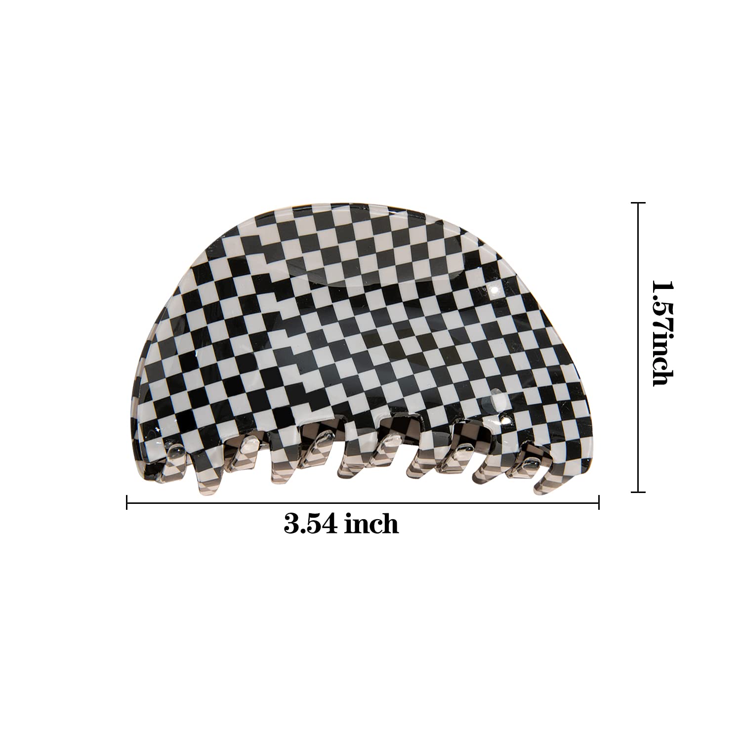 Pinzas Para El Pelo Huoguo Checker Claws Tortoise Para Mujer - Venta Internacional.