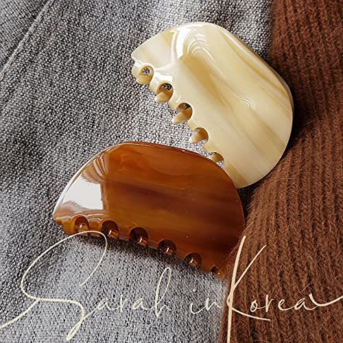 Foto 5 pulgar | Pinzas Para El Pelo Huoguo Checker Claws Tortoise Para Mujer - Venta Internacional.