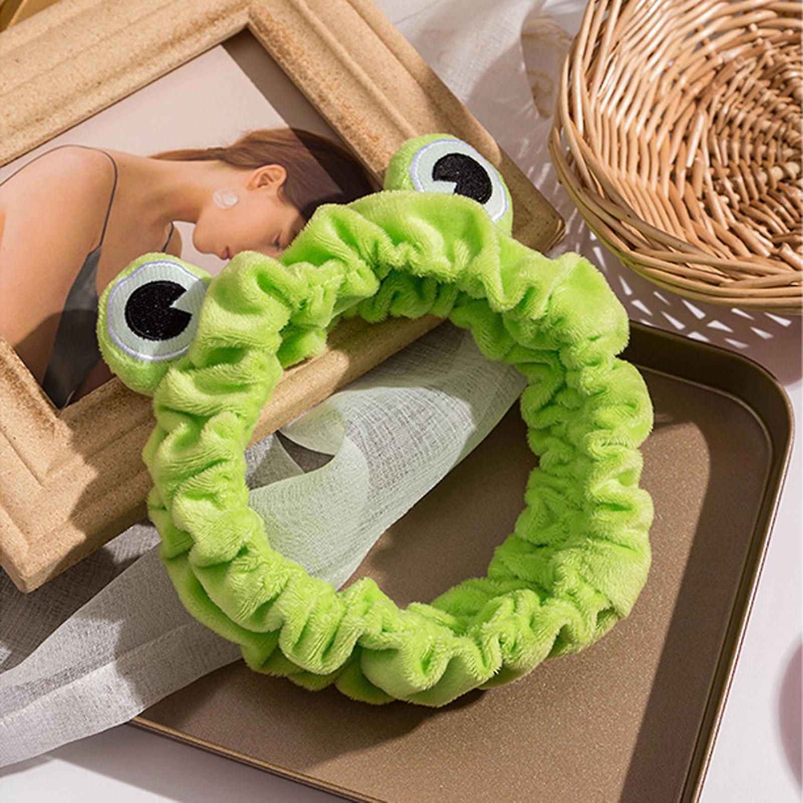 Foto 3 pulgar | Diadema Huoguo Divertido Maquillaje Con Forma De Coágulo Verde Elástico De Ala Ancha - Venta Internacional.