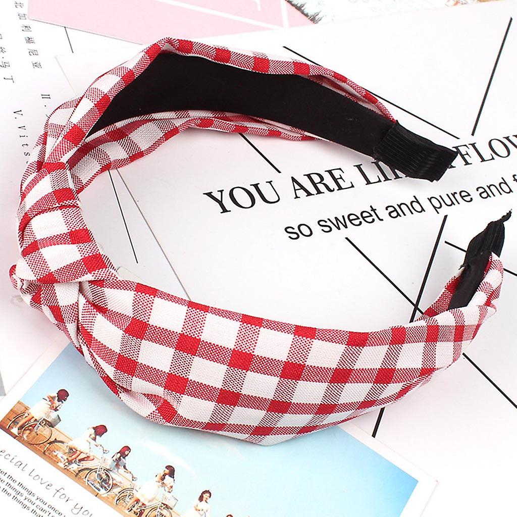 Foto 2 | Diadema Huoguo Grid  Pajarita De Terciopelo Para Mujer - Venta Internacional.