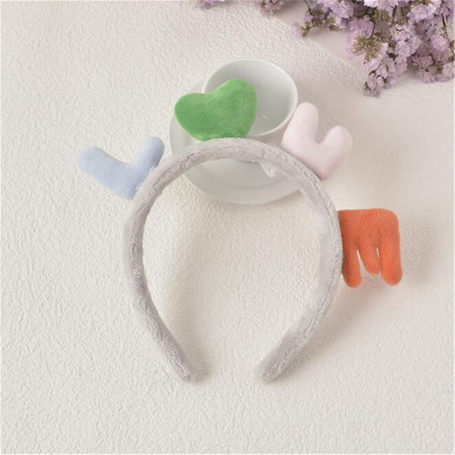 Foto 4 | Diadema Huoguo Lovely Letters Love Plush Head Hoop Para Mujer - Venta Internacional.