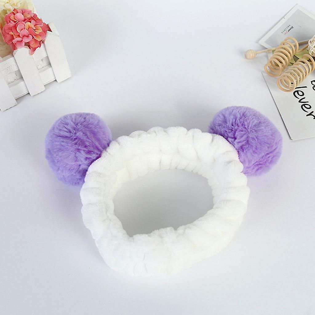 Foto 3 pulgar | Diadema Elástica Huoguo Para Mujer  Con Orejas De Panda - Venta Internacional.