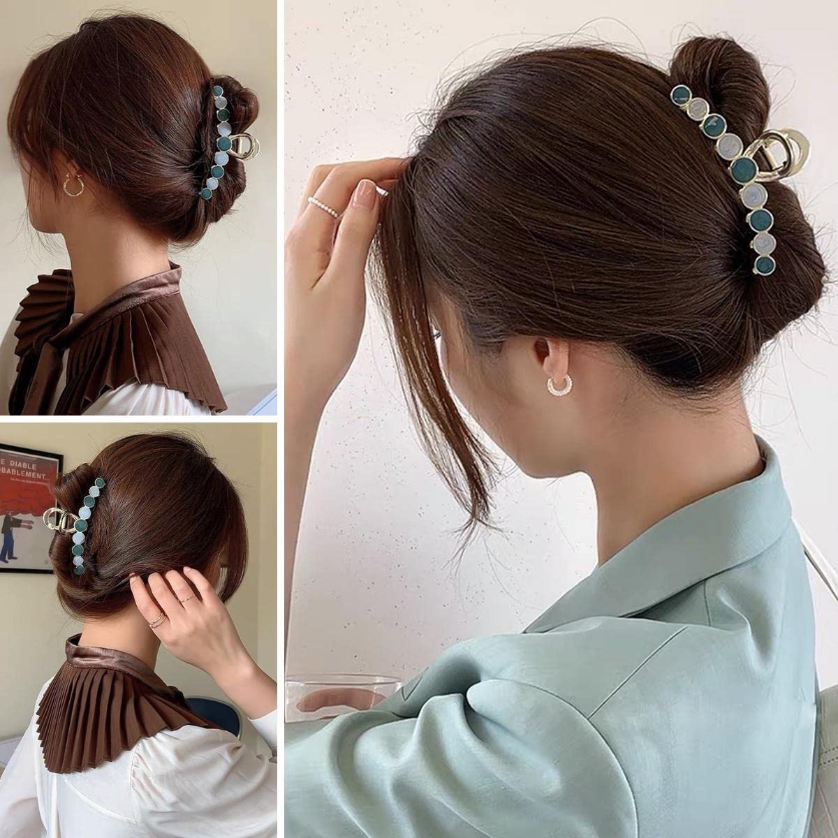 Pinzas Metálicas Huoguo Para Peinar El Cabello Fino  Pinzas De Garras Medianas - Venta Internacional.