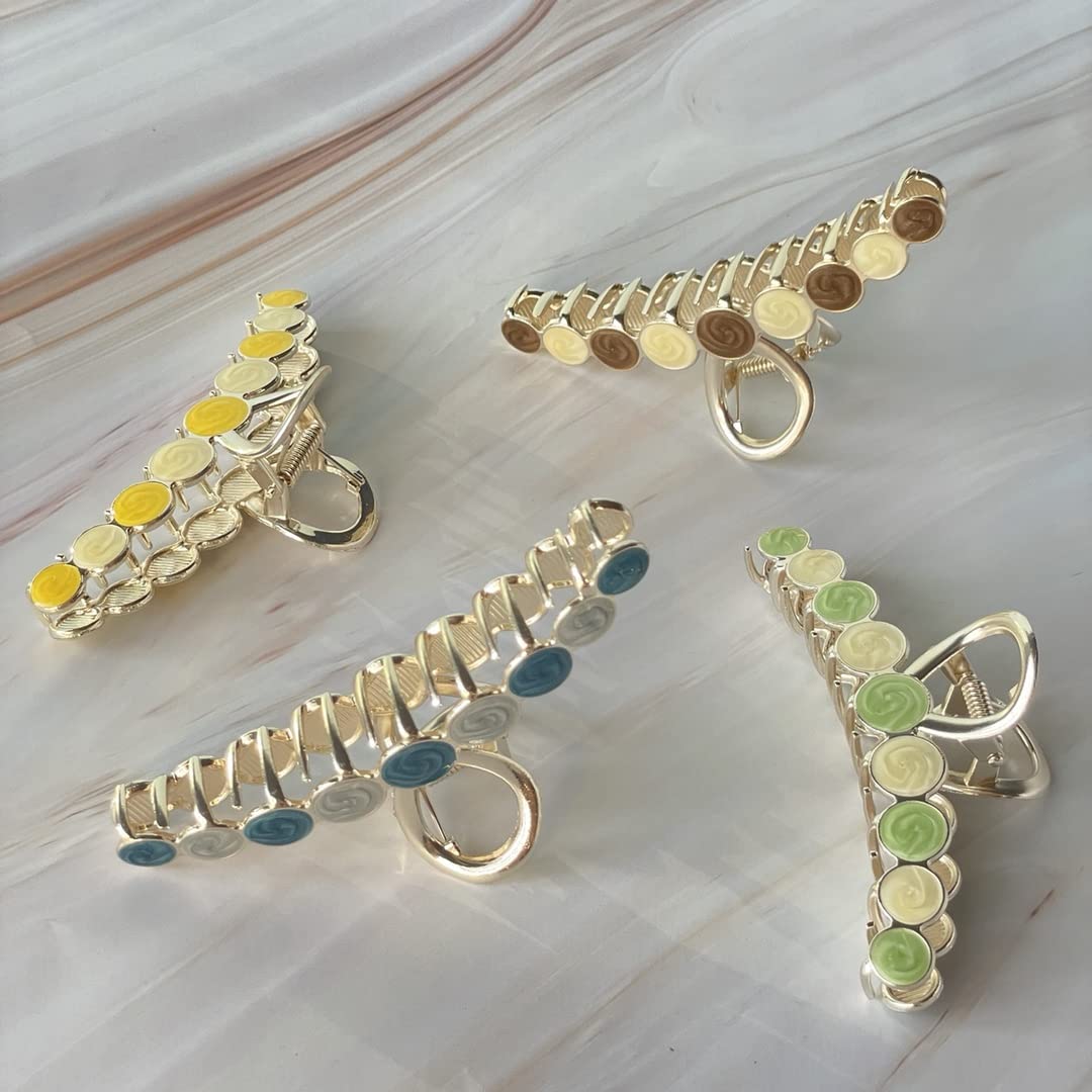 Foto 4 pulgar | Pinzas Metálicas Huoguo Para Peinar El Cabello Fino  Pinzas De Garras Medianas - Venta Internacional.