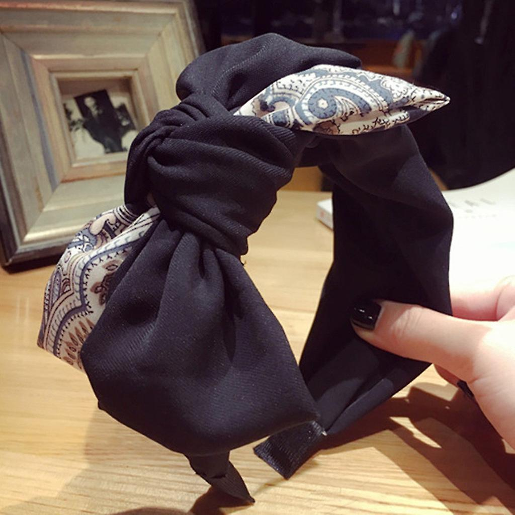 Foto 3 pulgar | Diadema Huoguo  Lazo De Terciopelo  Nudo  Corbata Cruzada  Moda Mujer - Venta Internacional.