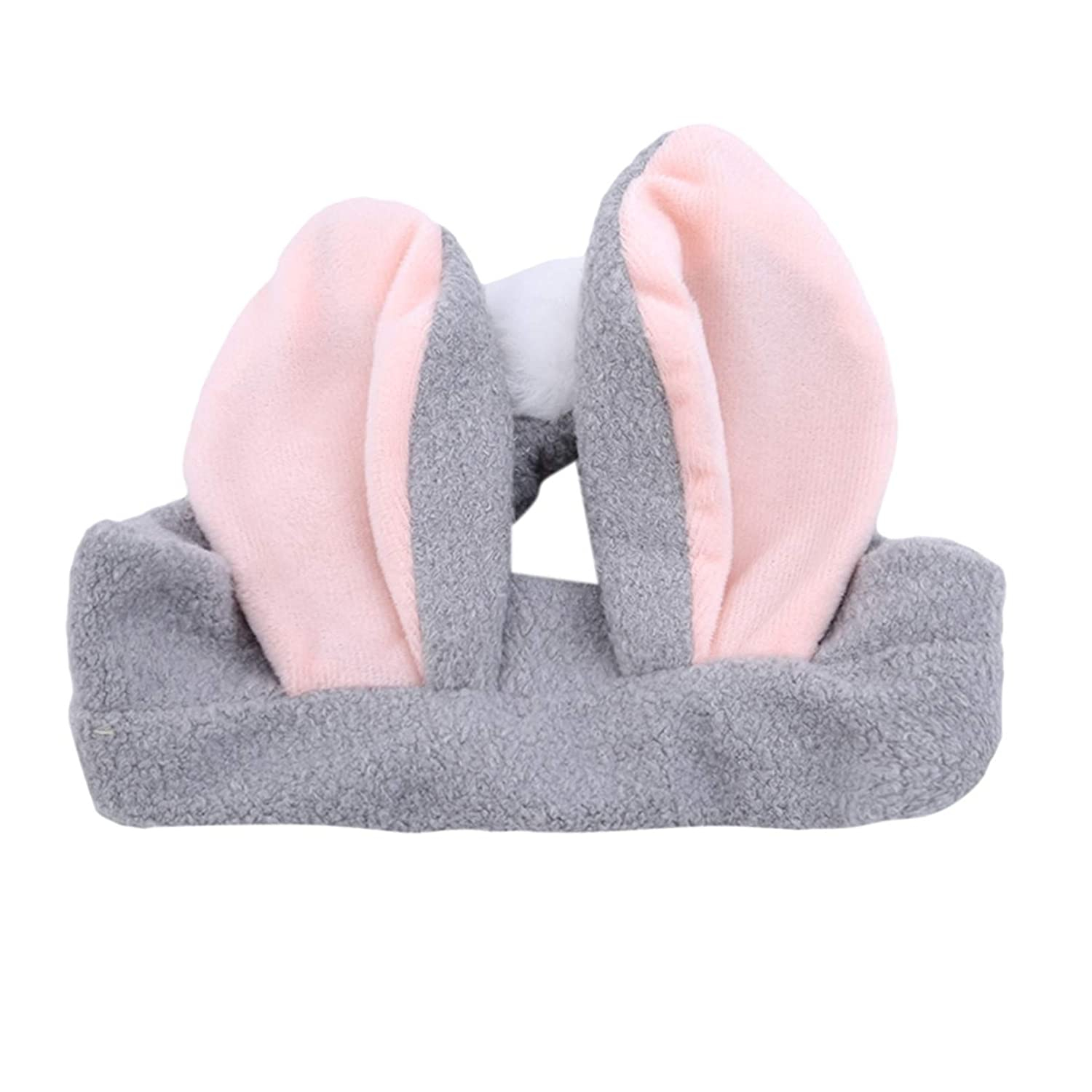 Diadema Huoguo Soft Rabbit Ears Con Bola De Felpa Para Mujer  Color Gris - Venta Internacional.